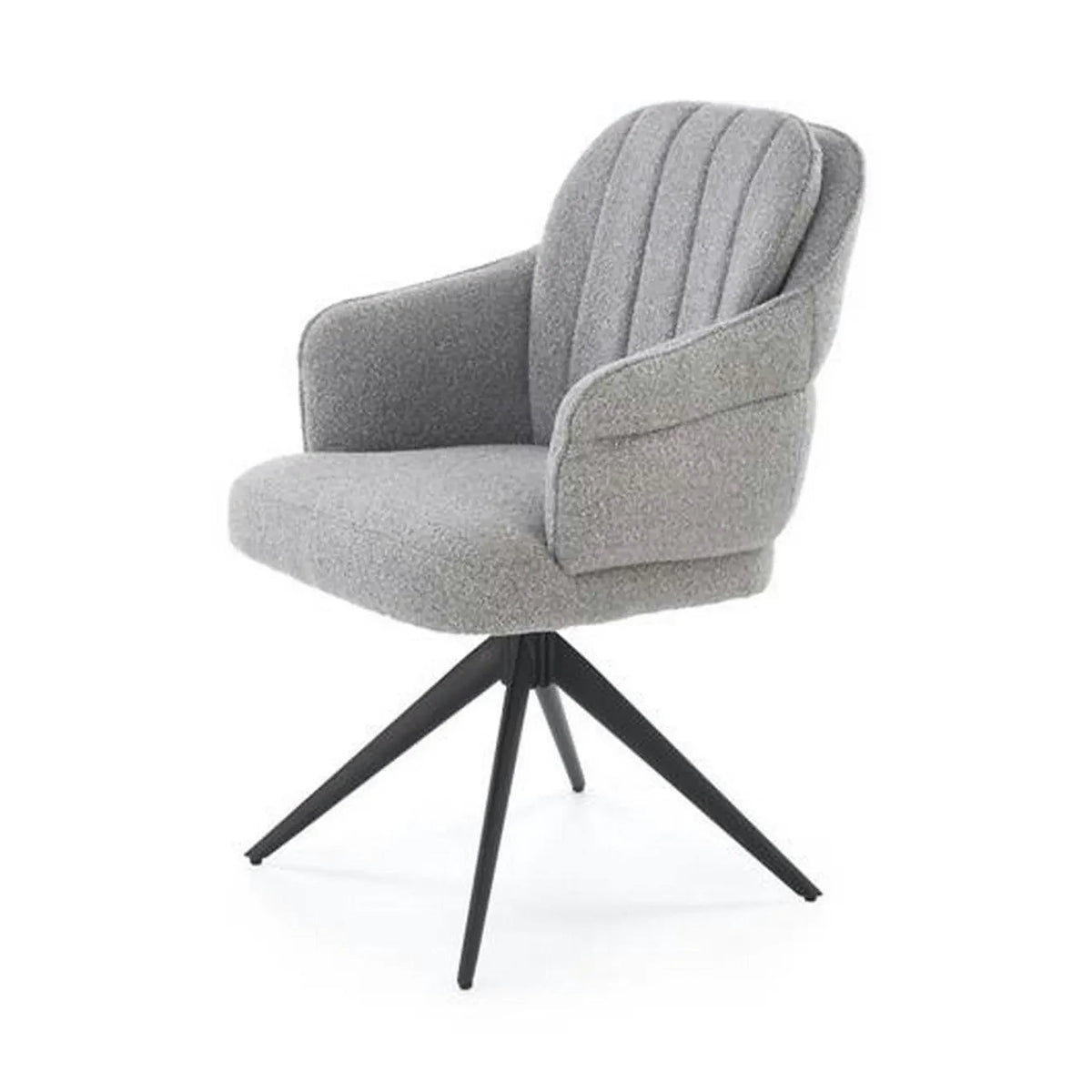 Scaun K570, gri/negru, stofa/otel, 61x70x92 cm