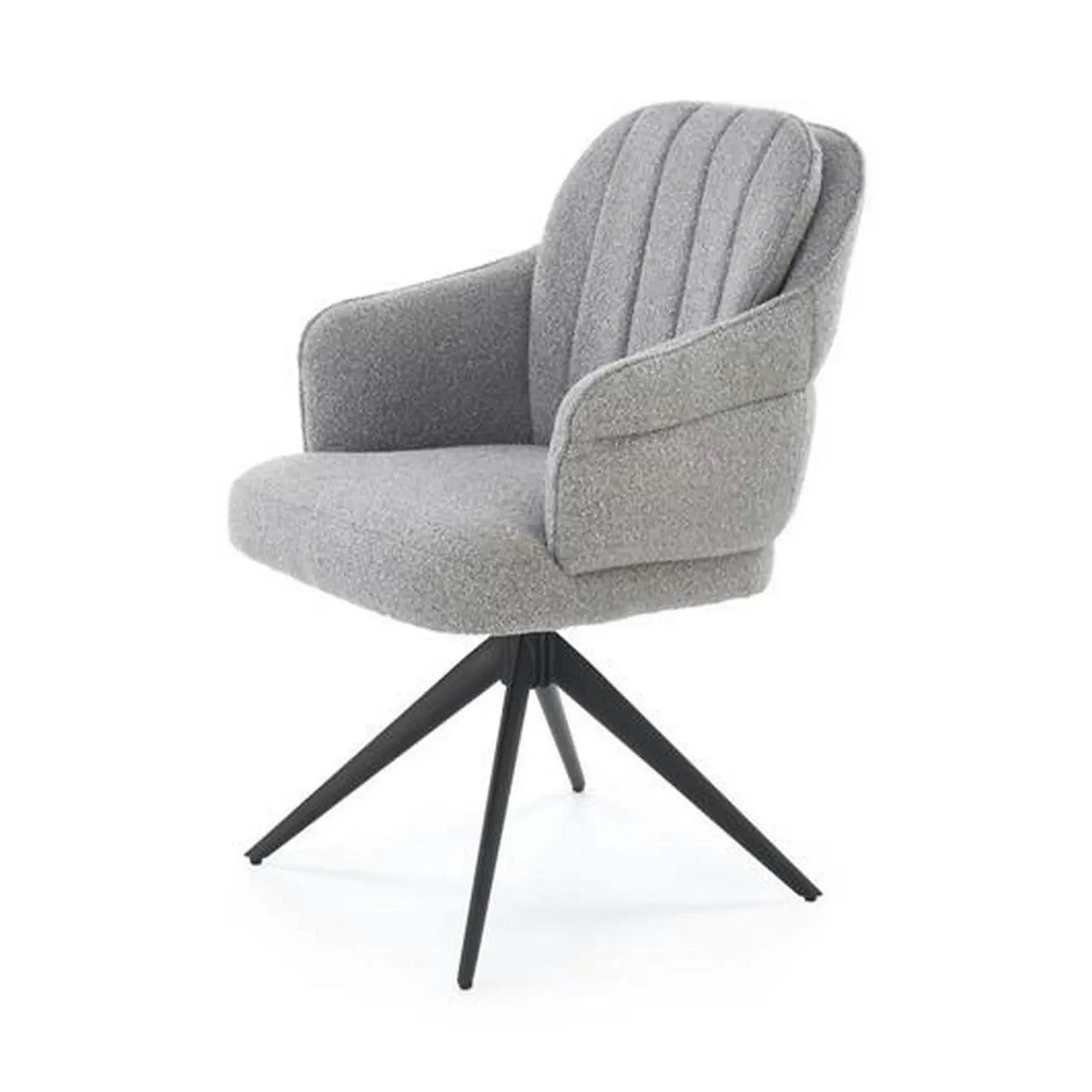 Scaun K570, gri/negru, stofa/otel, 61x70x92 cm