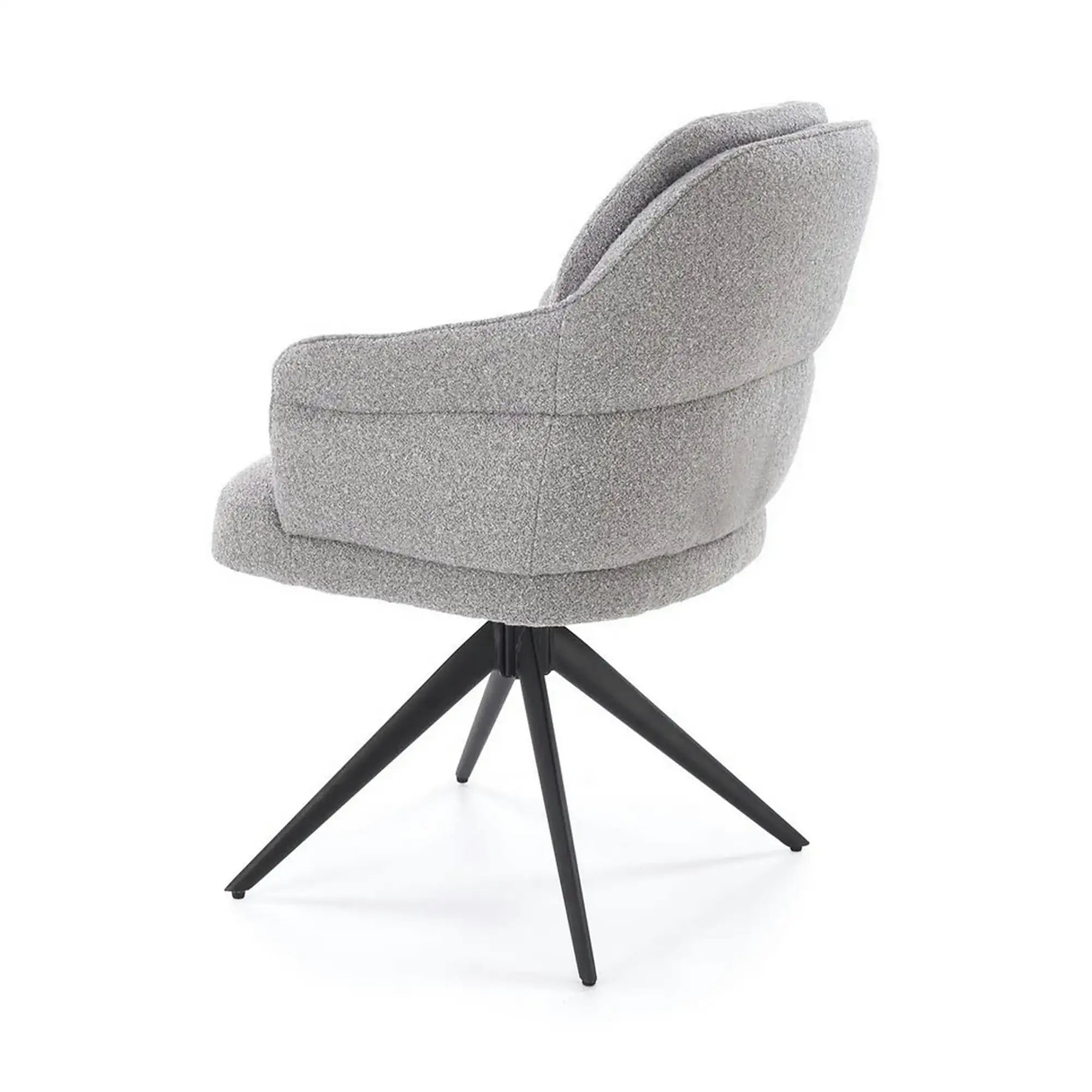 Scaun K570, gri/negru, stofa/otel, 61x70x92 cm