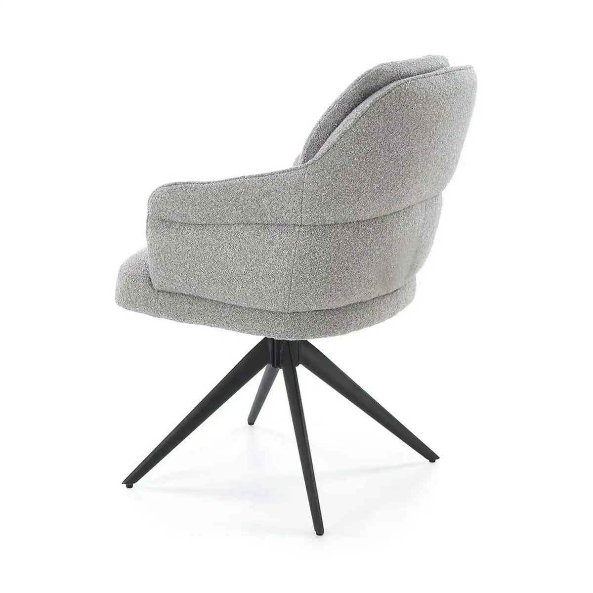 Scaun K570, gri/negru, stofa/otel, 61x70x92 cm