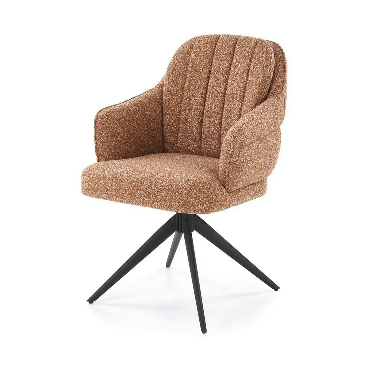 Scaun K570, scortisoara/negru, stofa/otel, 61x70x92 cm