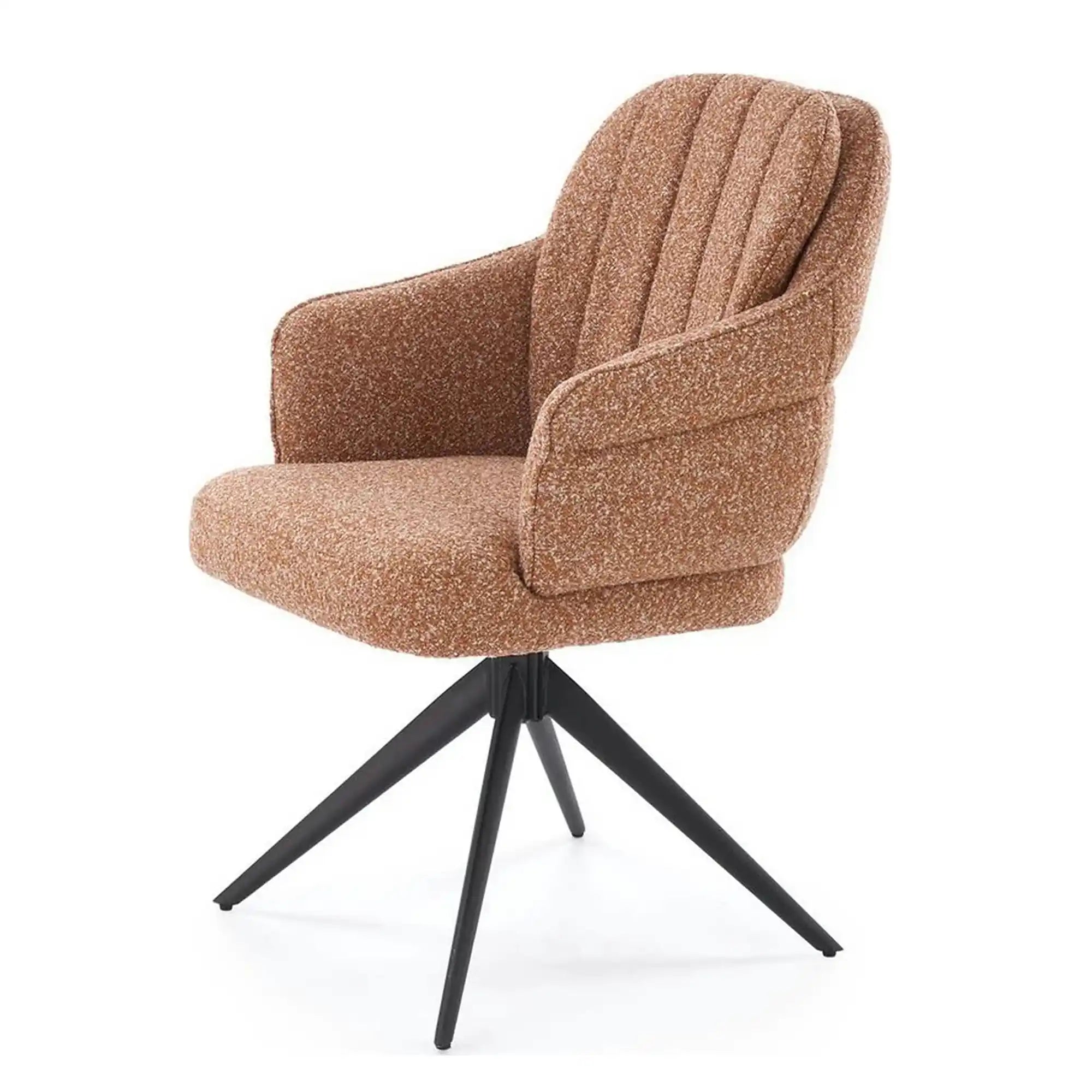 Scaun K570, scortisoara/negru, stofa/otel, 61x70x92 cm