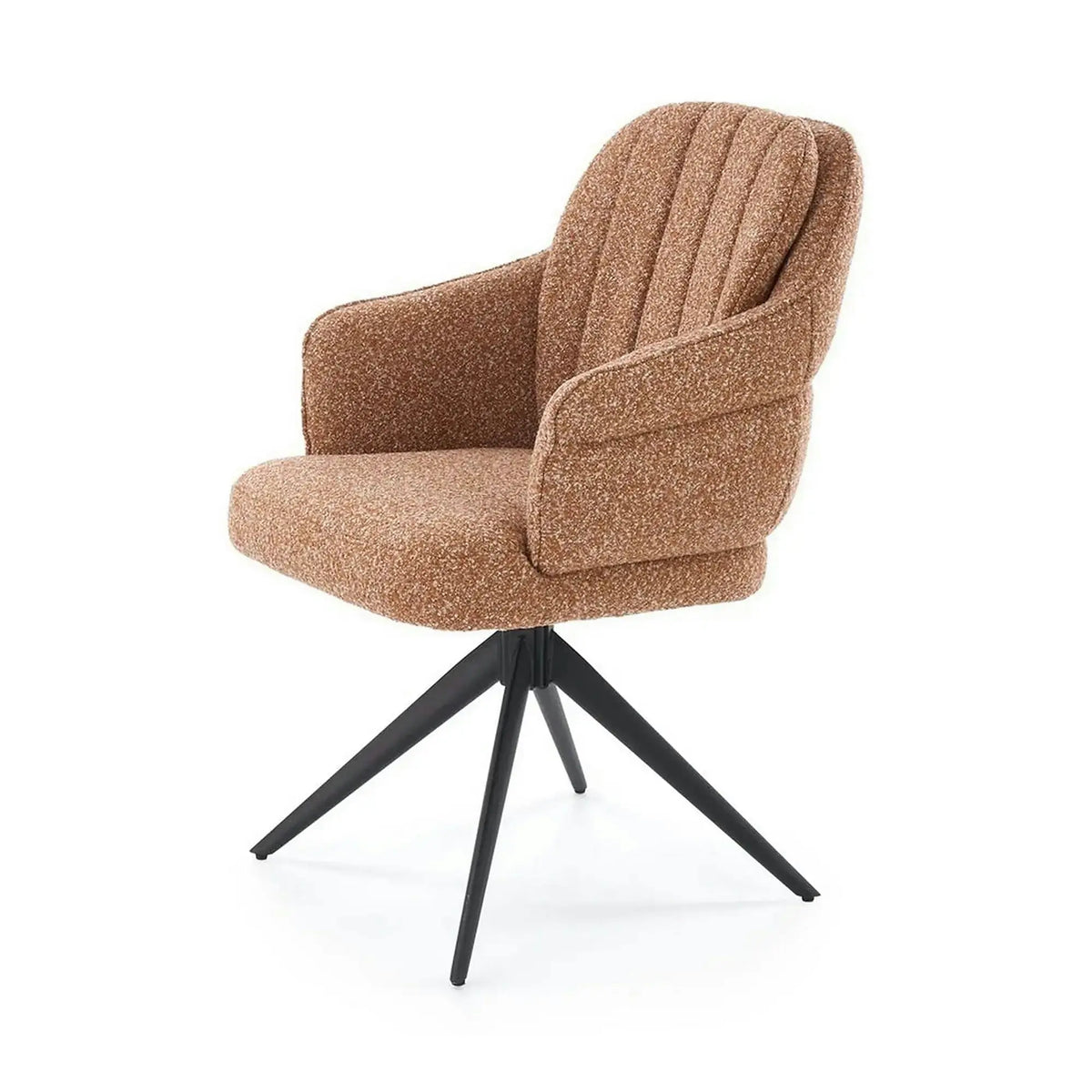 Scaun K570, scortisoara/negru, stofa/otel, 61x70x92 cm