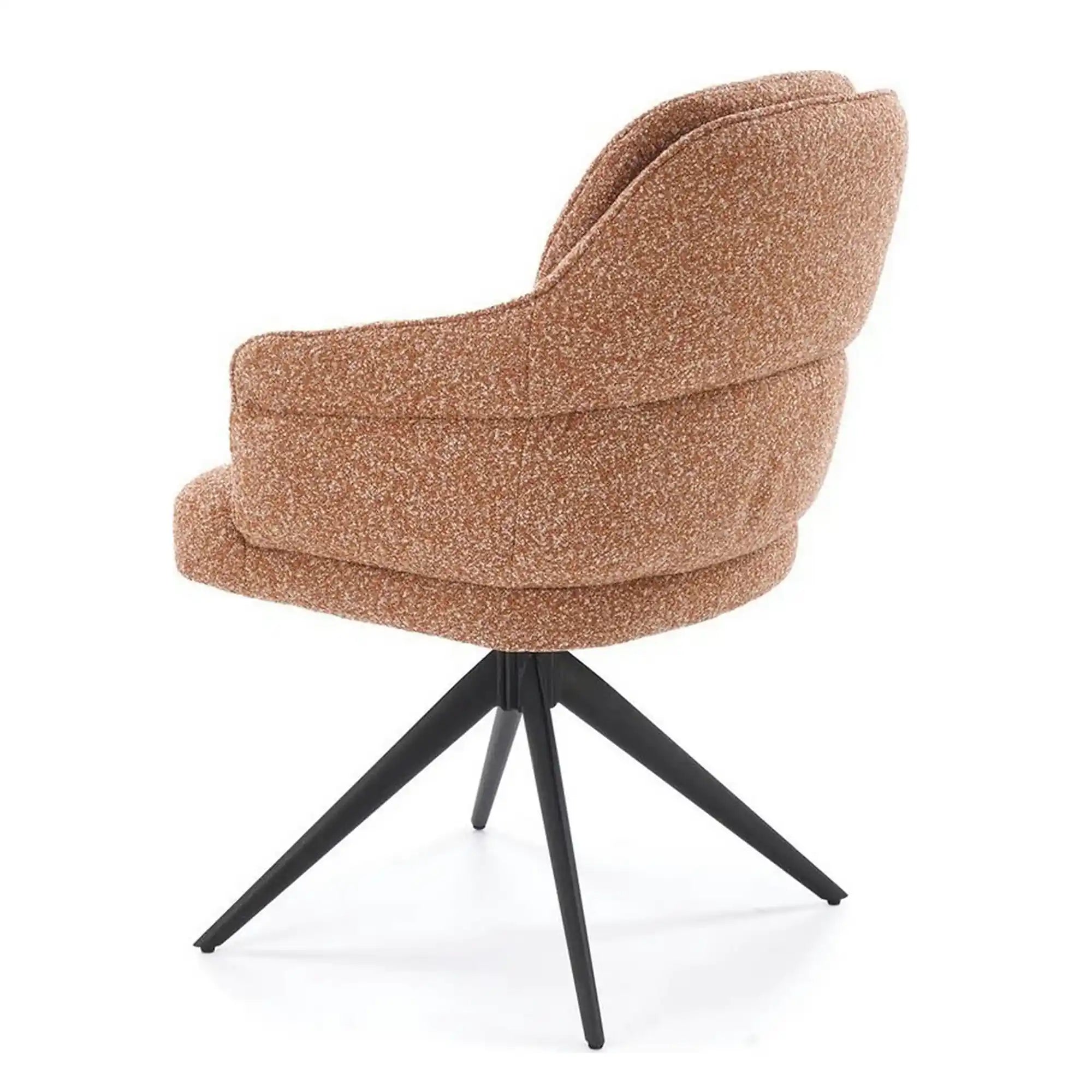 Scaun K570, scortisoara/negru, stofa/otel, 61x70x92 cm