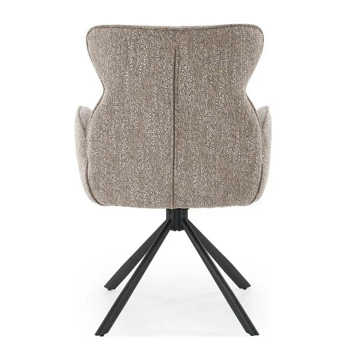 Scaun K571, bej inchis/negru, stofa clasica/otel, 63x64x93 cm