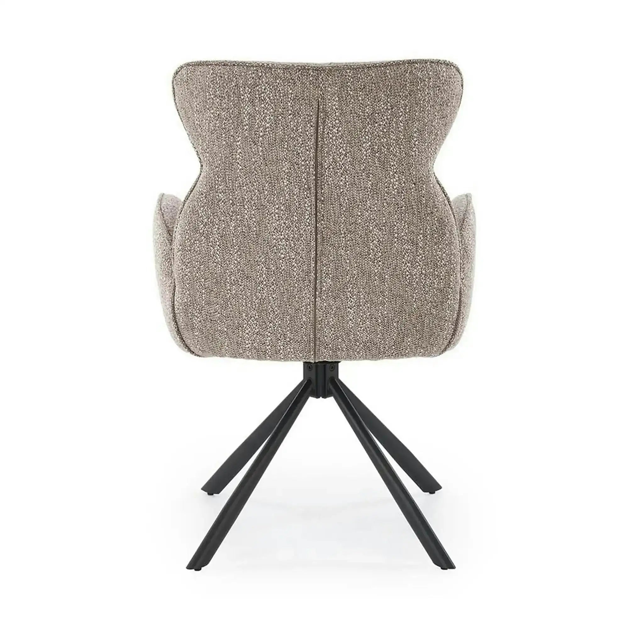 Scaun K571, bej inchis/negru, stofa clasica/otel, 63x64x93 cm