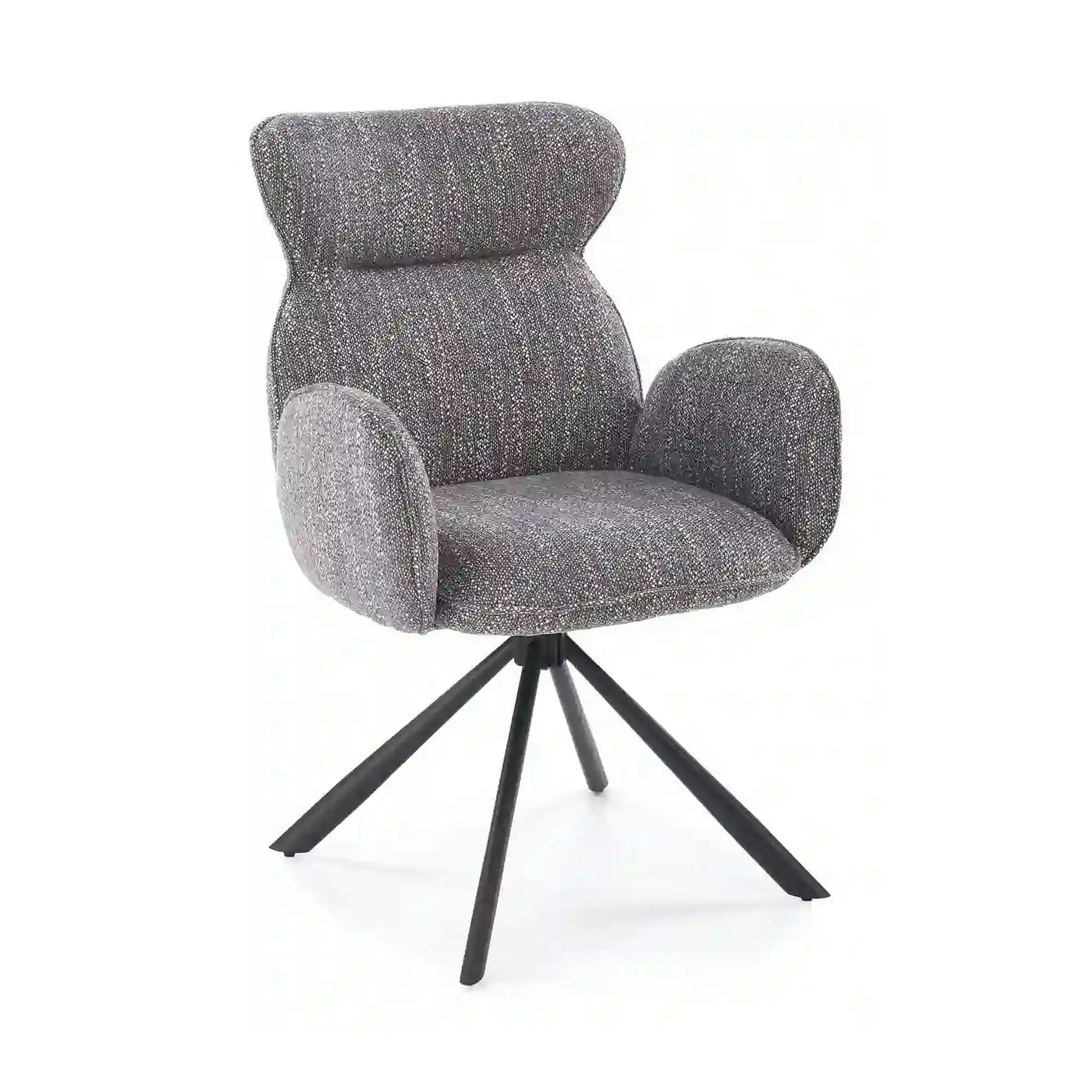 Scaun K571, gri/negru, stofa clasica/otel, 63x64x93 cm
