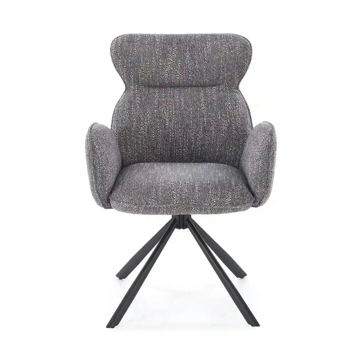 Scaun K571, gri/negru, stofa clasica/otel, 63x64x93 cm