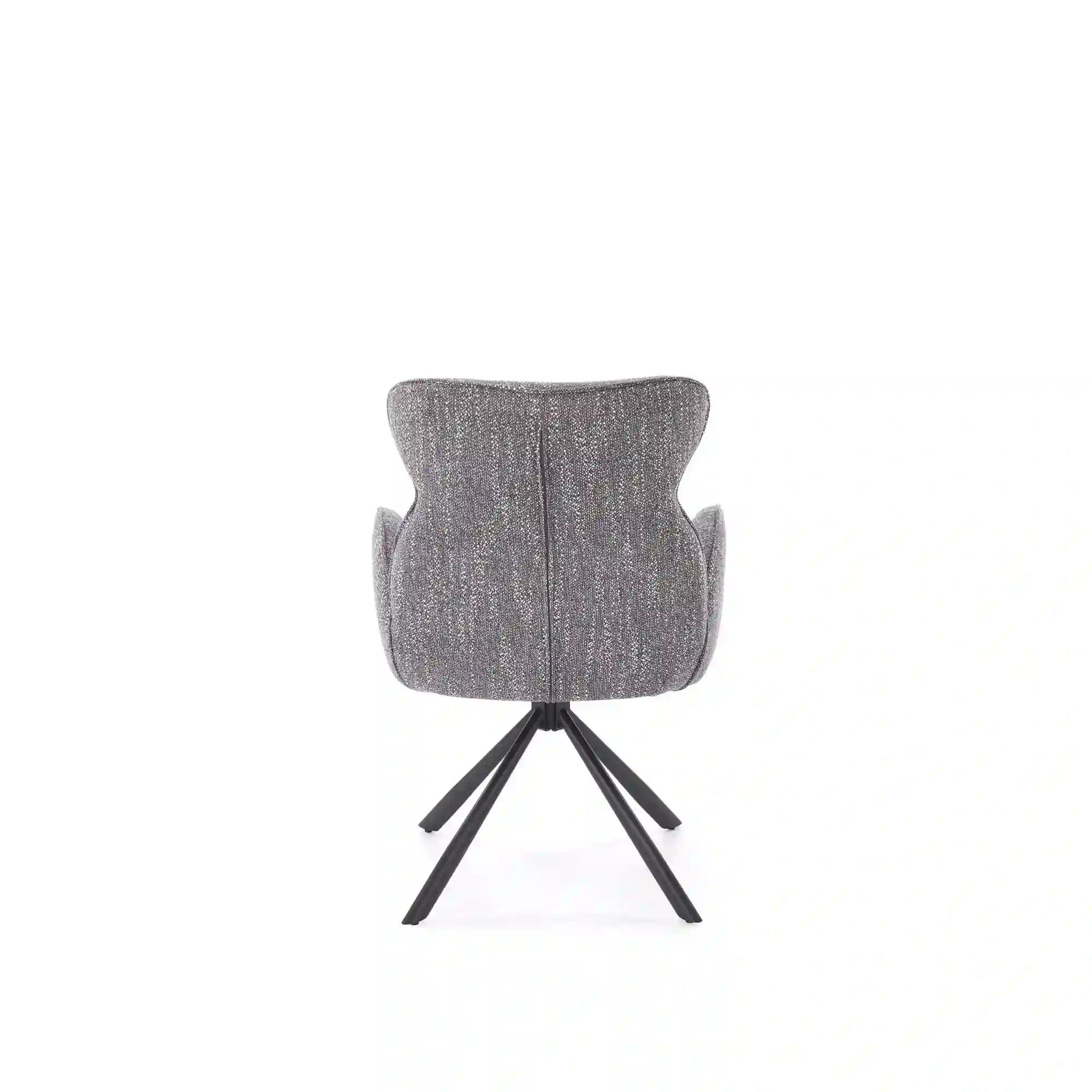 Scaun K571, gri/negru, stofa clasica/otel, 63x64x93 cm