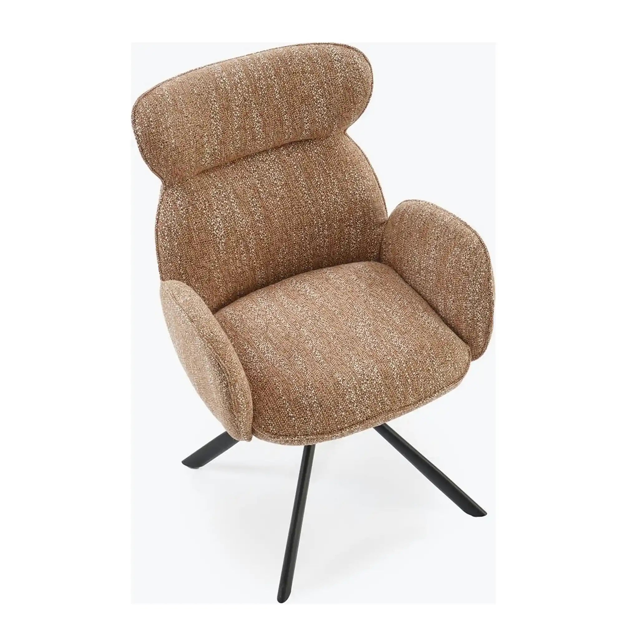 Scaun K571, scortisoara/negru, stofa clasica/otel, 63x64x93 cm