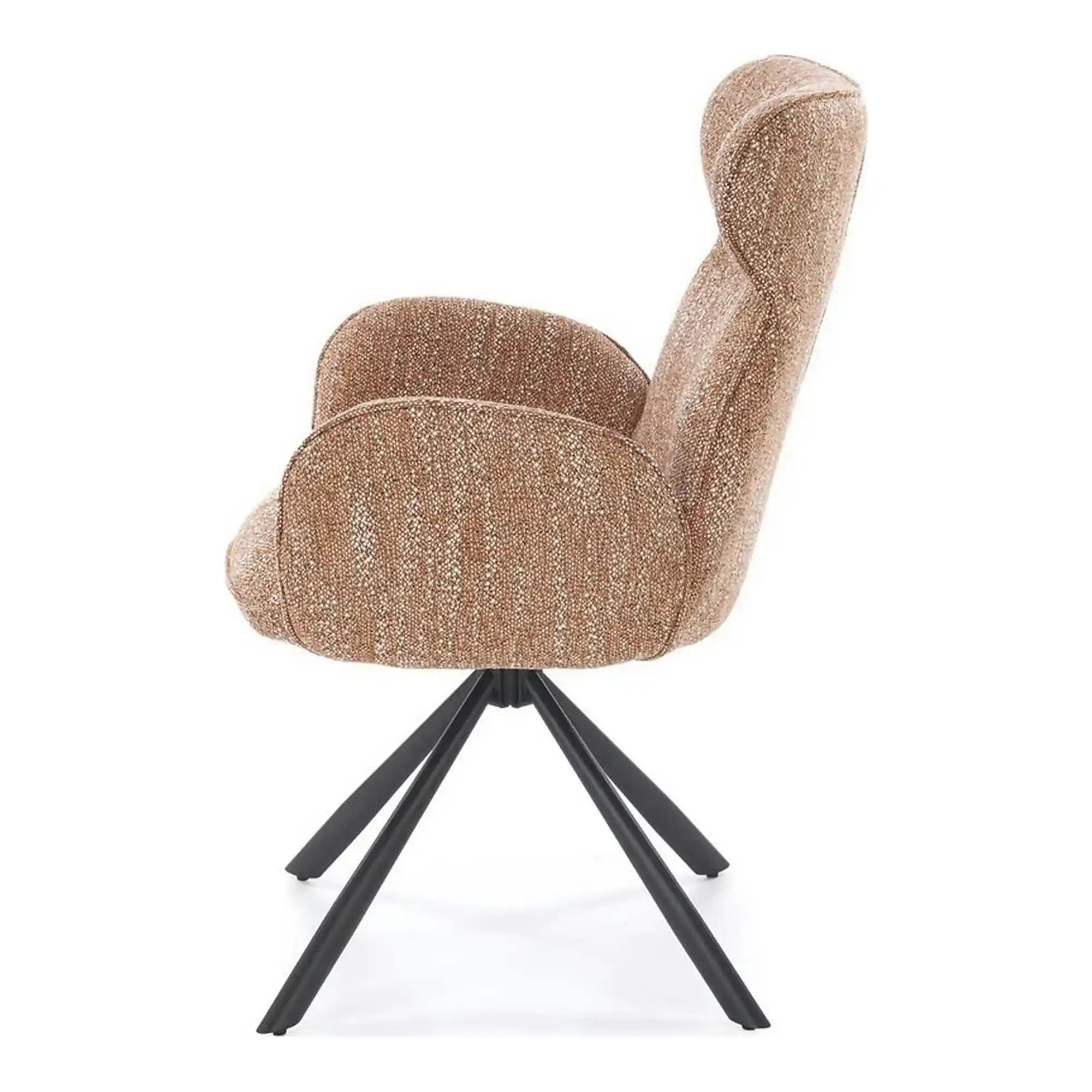Scaun K571, scortisoara/negru, stofa clasica/otel, 63x64x93 cm