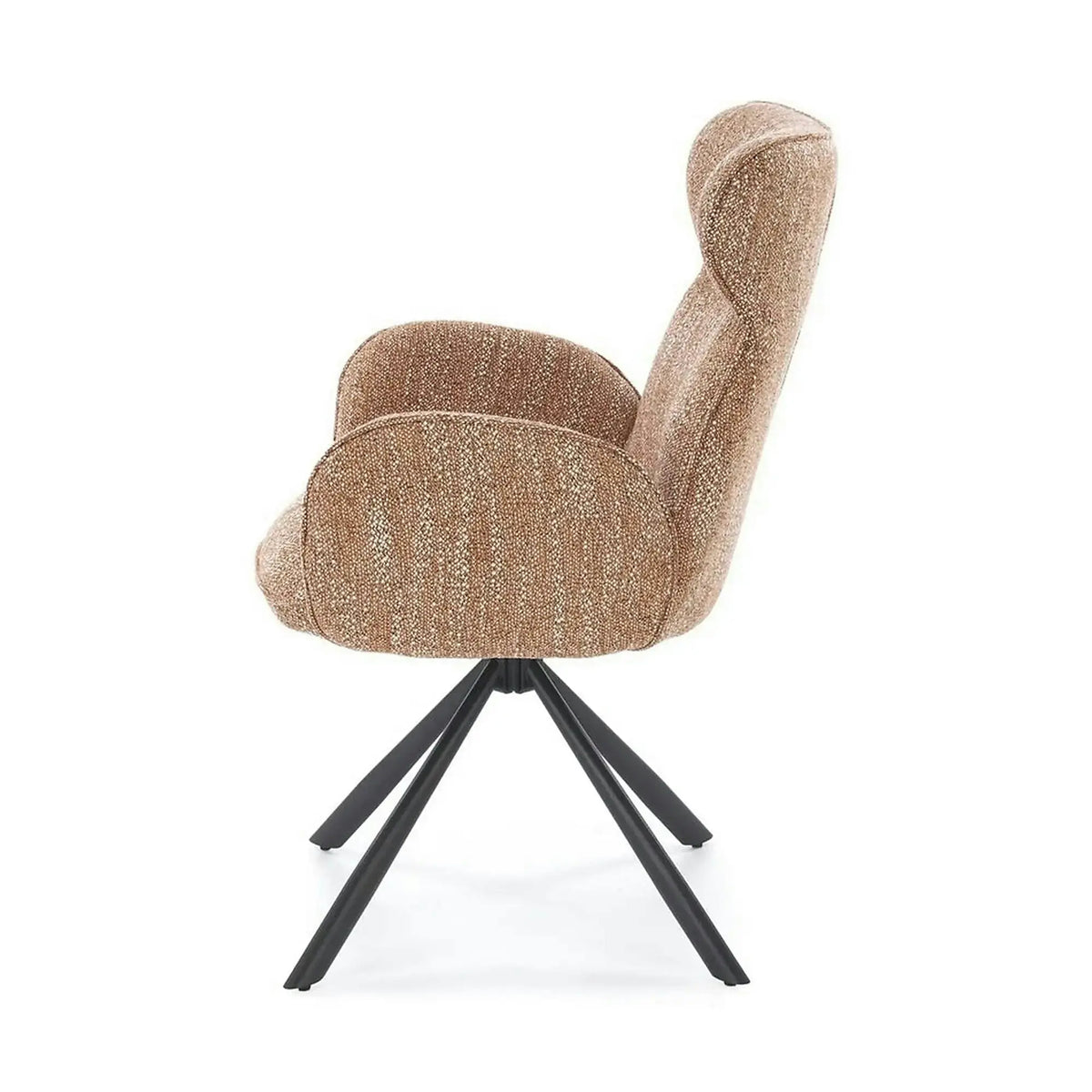 Scaun K571, scortisoara/negru, stofa clasica/otel, 63x64x93 cm