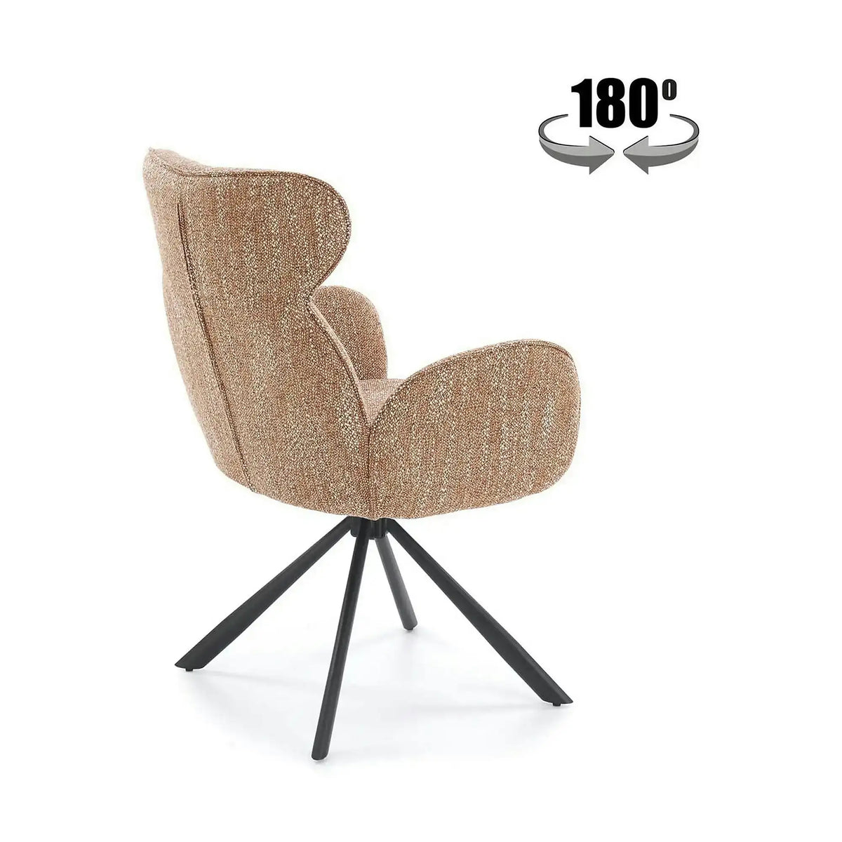 Scaun K571, scortisoara/negru, stofa clasica/otel, 63x64x93 cm
