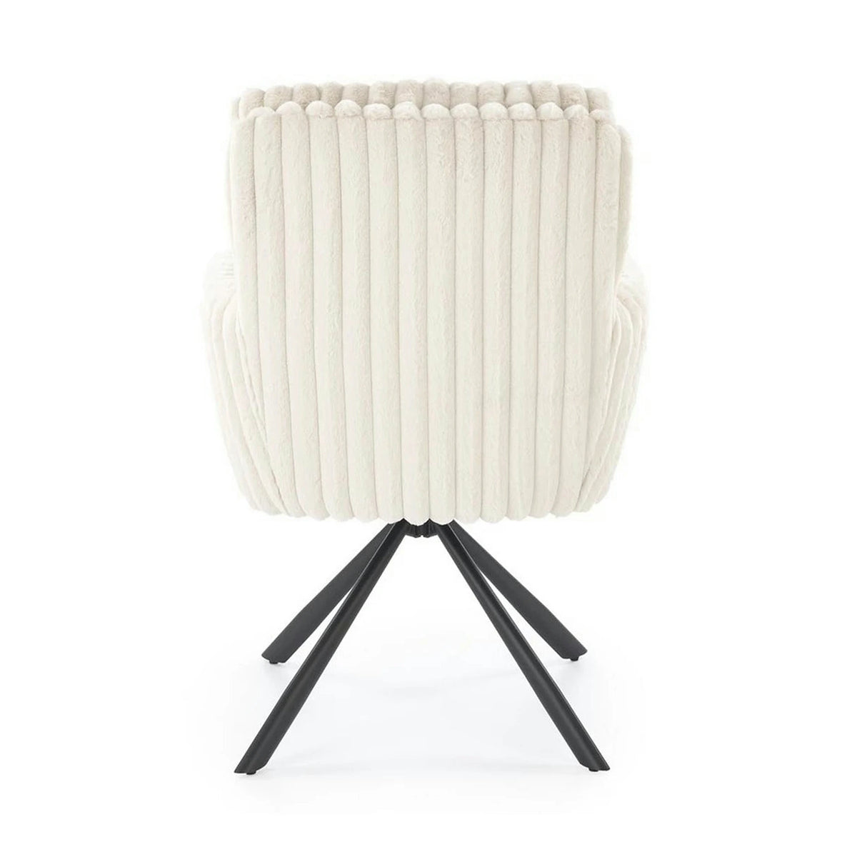 Scaun K572, crem - Vito 23, blana articiala/otel, 62x68x93 cm