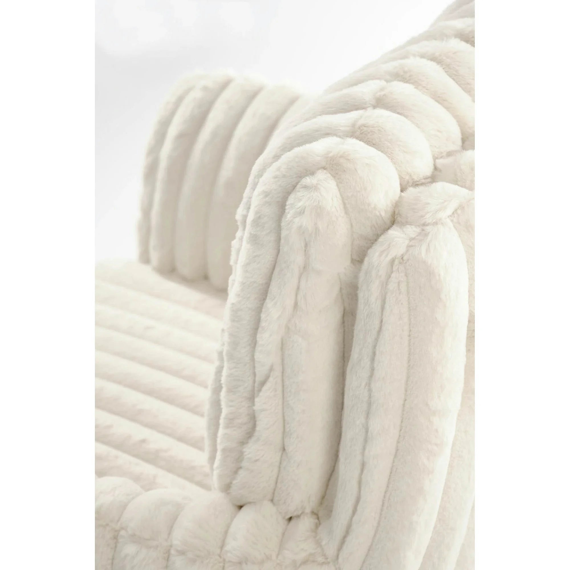Scaun K572, crem - Vito 23, blana articiala/otel, 62x68x93 cm