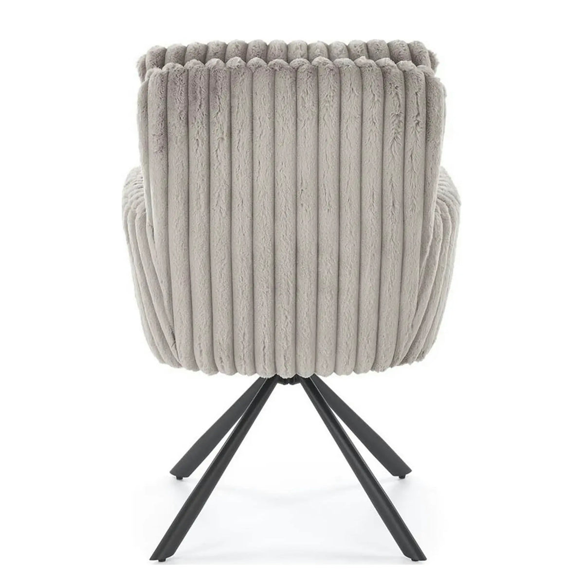 Scaun K572, gri - Vito 07, blana articiala/otel, 62x68x93 cm