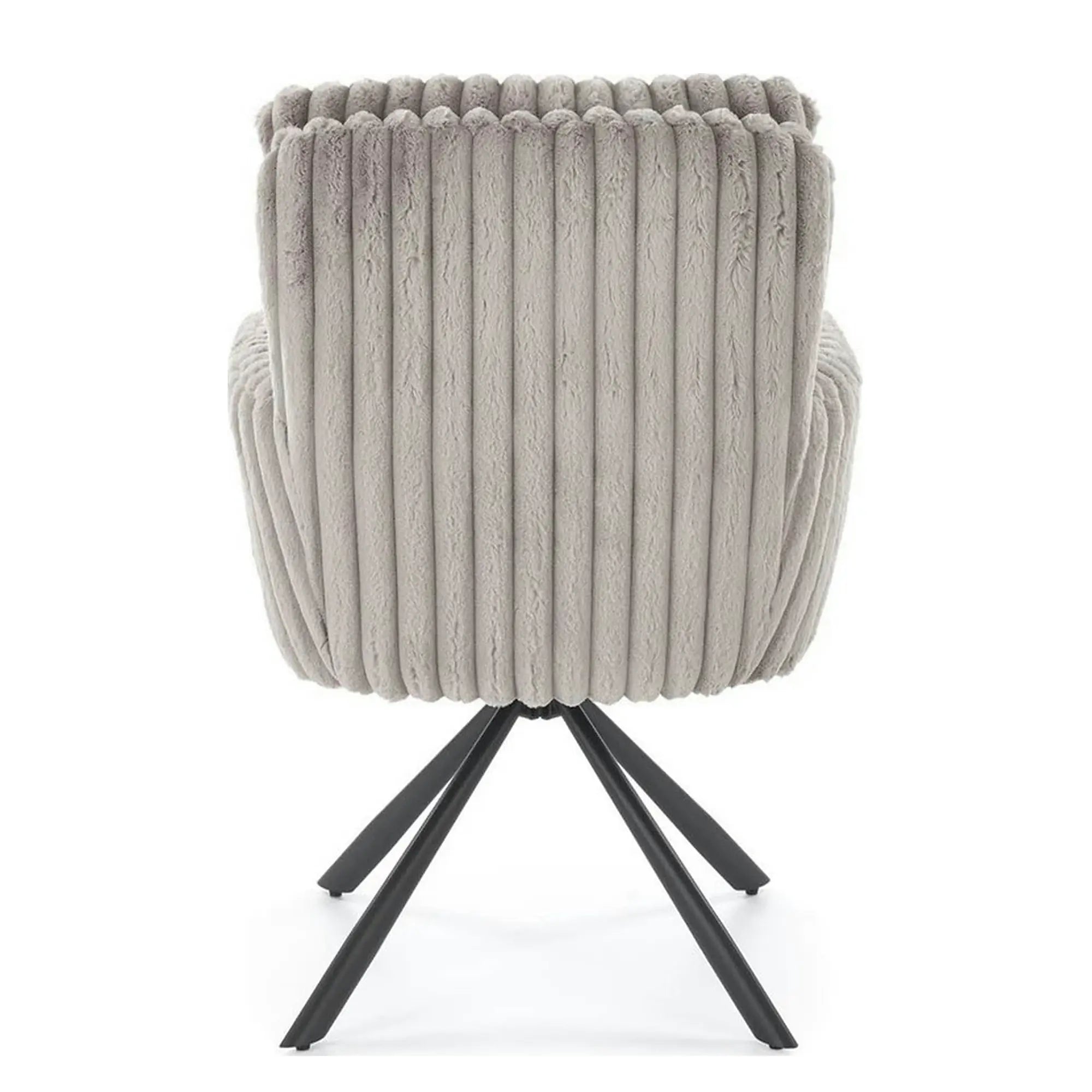 Scaun K572, gri - Vito 07, blana articiala/otel, 62x68x93 cm