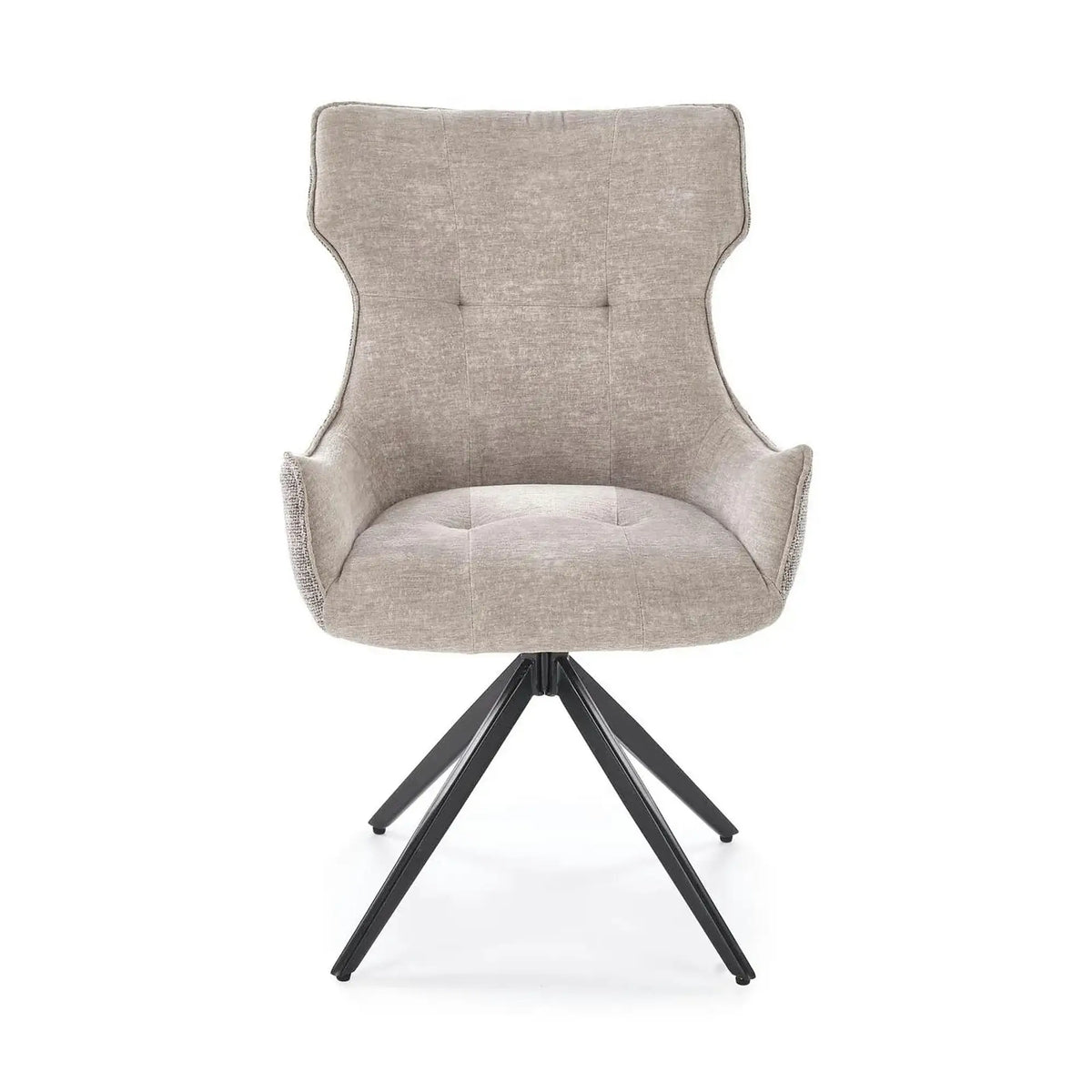 Scaun K573, gri/negru, stofa clasica/otel, 55x64x88 cm