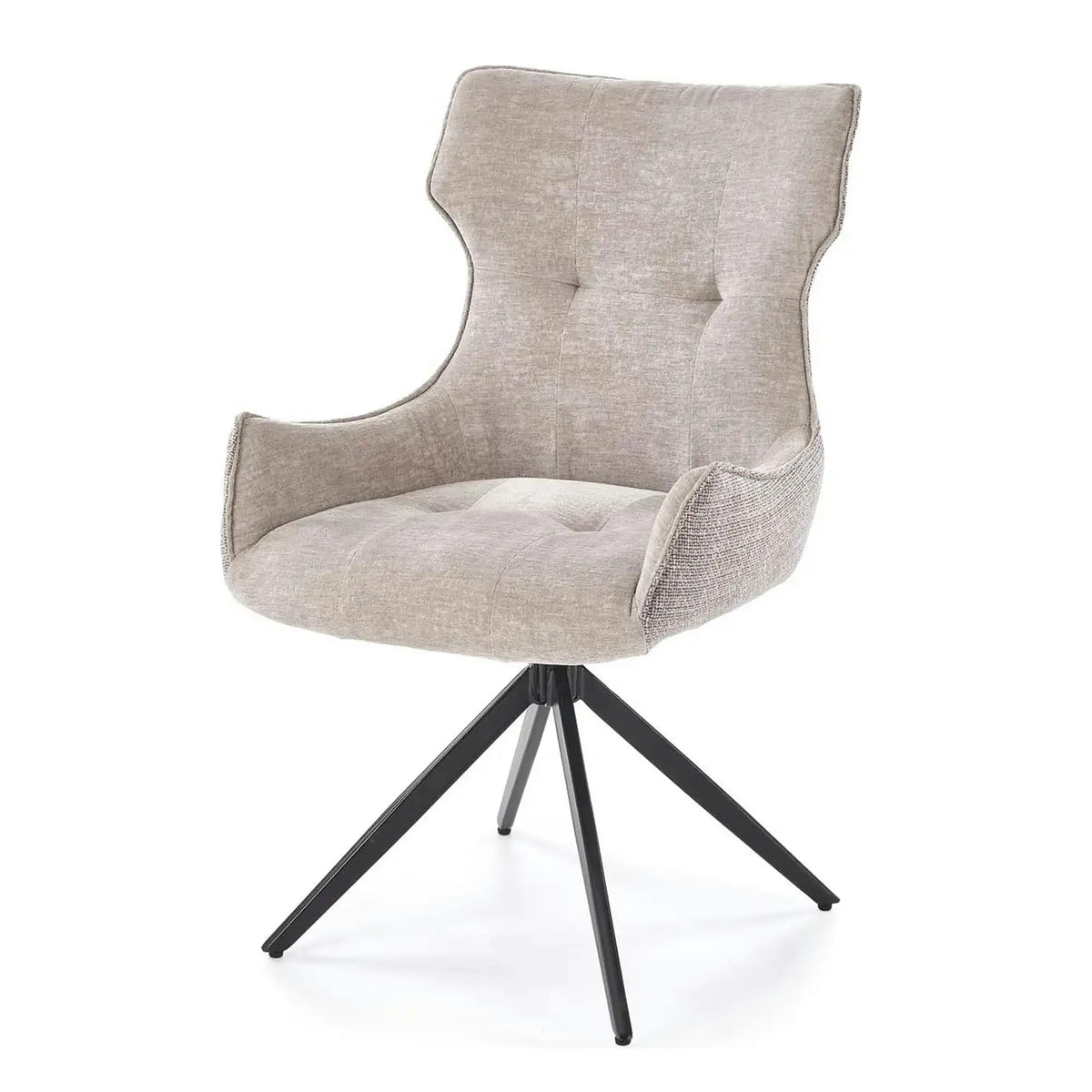 Scaun K573, gri/negru, stofa clasica/otel, 55x64x88 cm