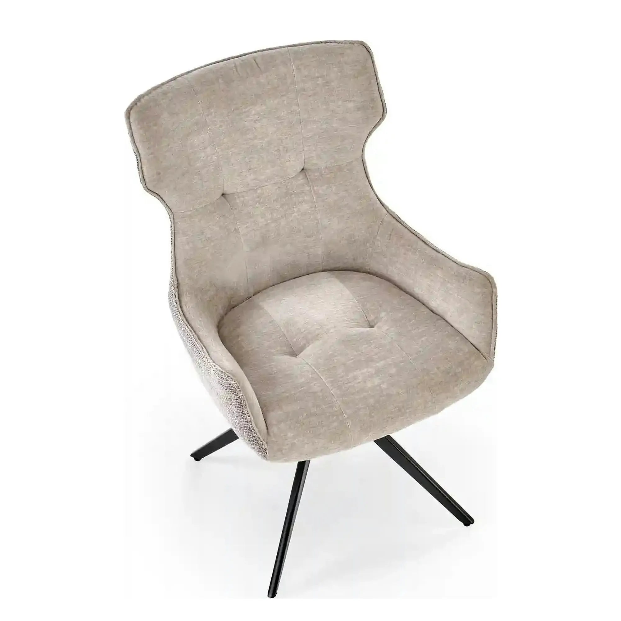 Scaun K573, gri/negru, stofa clasica/otel, 55x64x88 cm