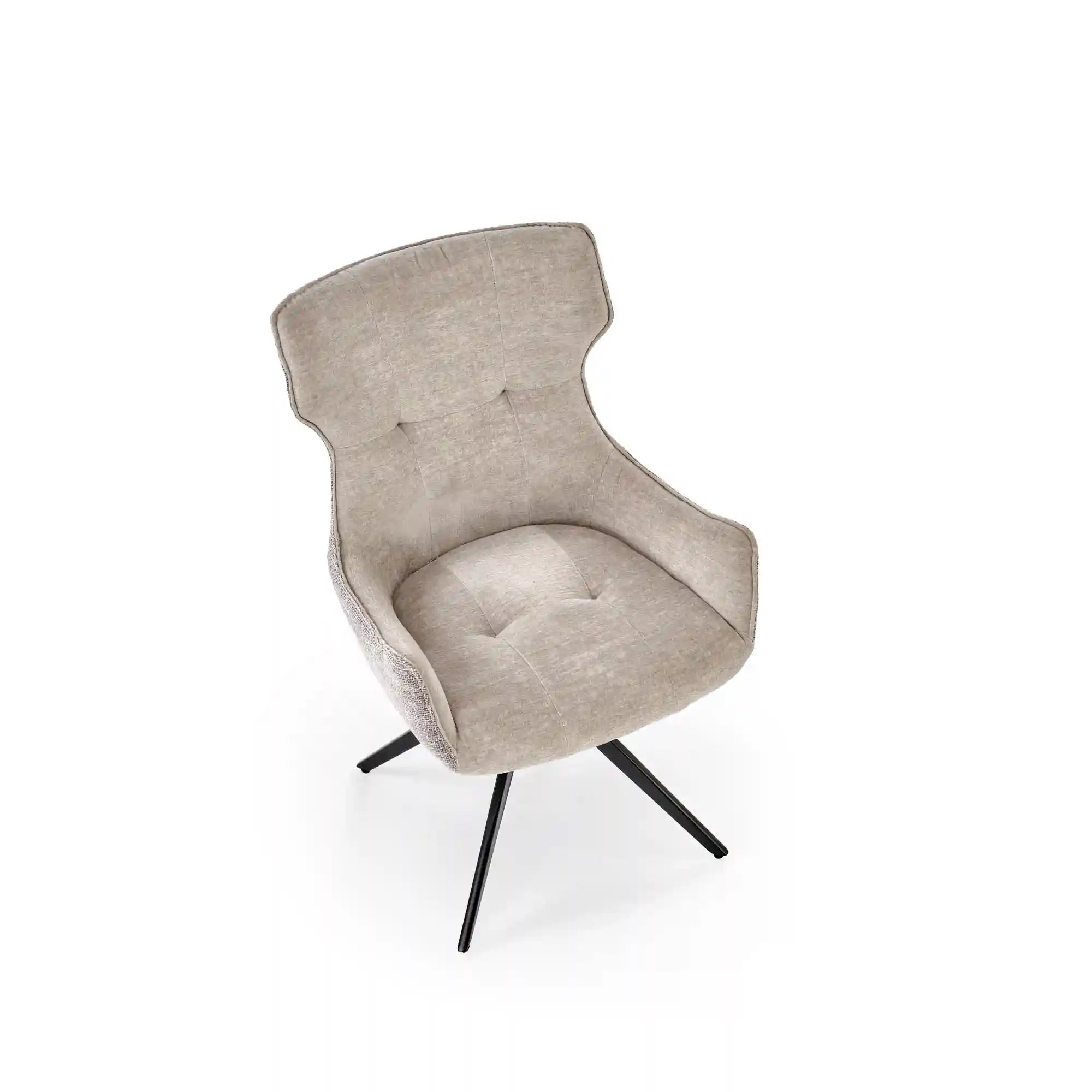 Scaun K573, gri/negru, stofa clasica/otel, 55x64x88 cm