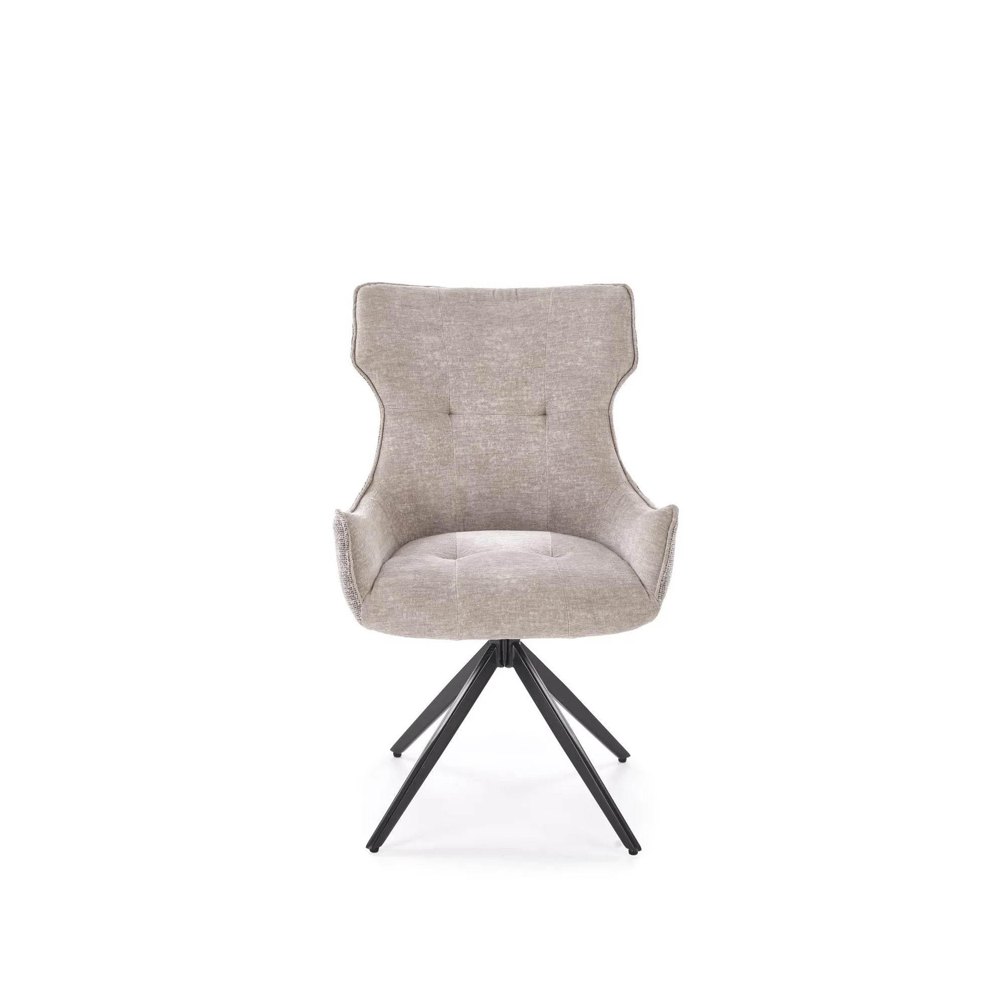 Scaun K573, gri/negru, stofa clasica/otel, 55x64x88 cm