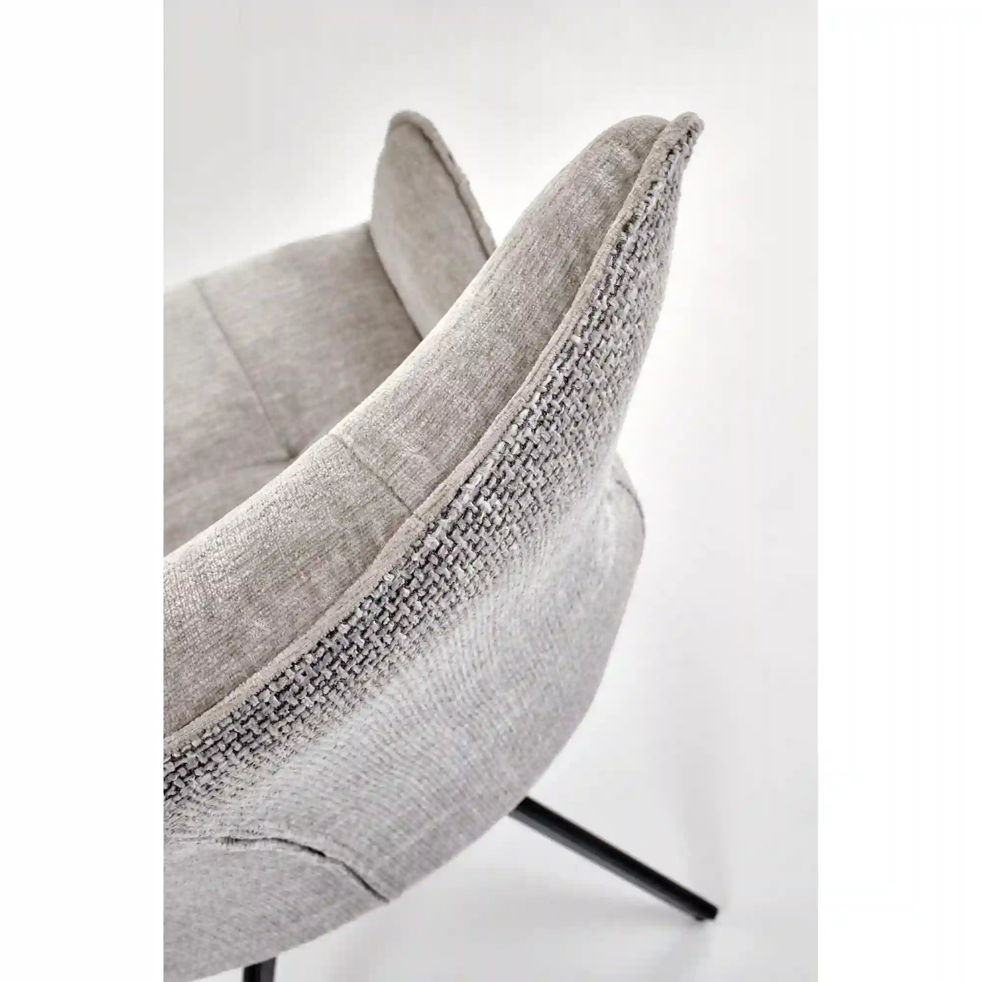 Scaun K573, gri/negru, stofa clasica/otel, 55x64x88 cm