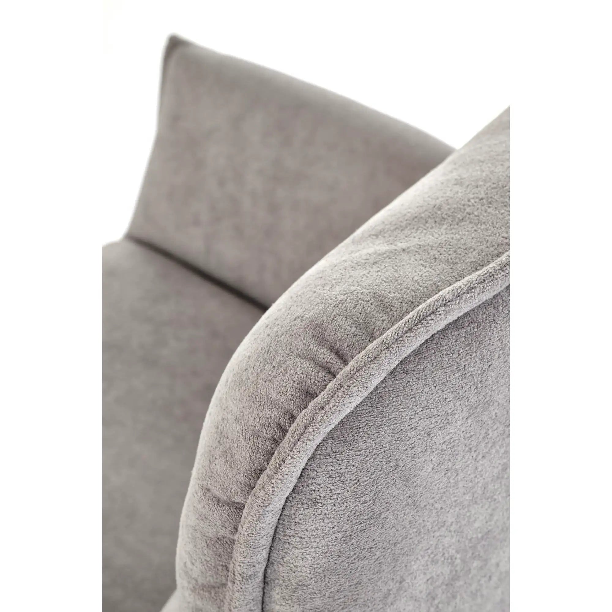 Scaun K574, gri/negru, stofa catifelata/otel, 60x60x88 cm