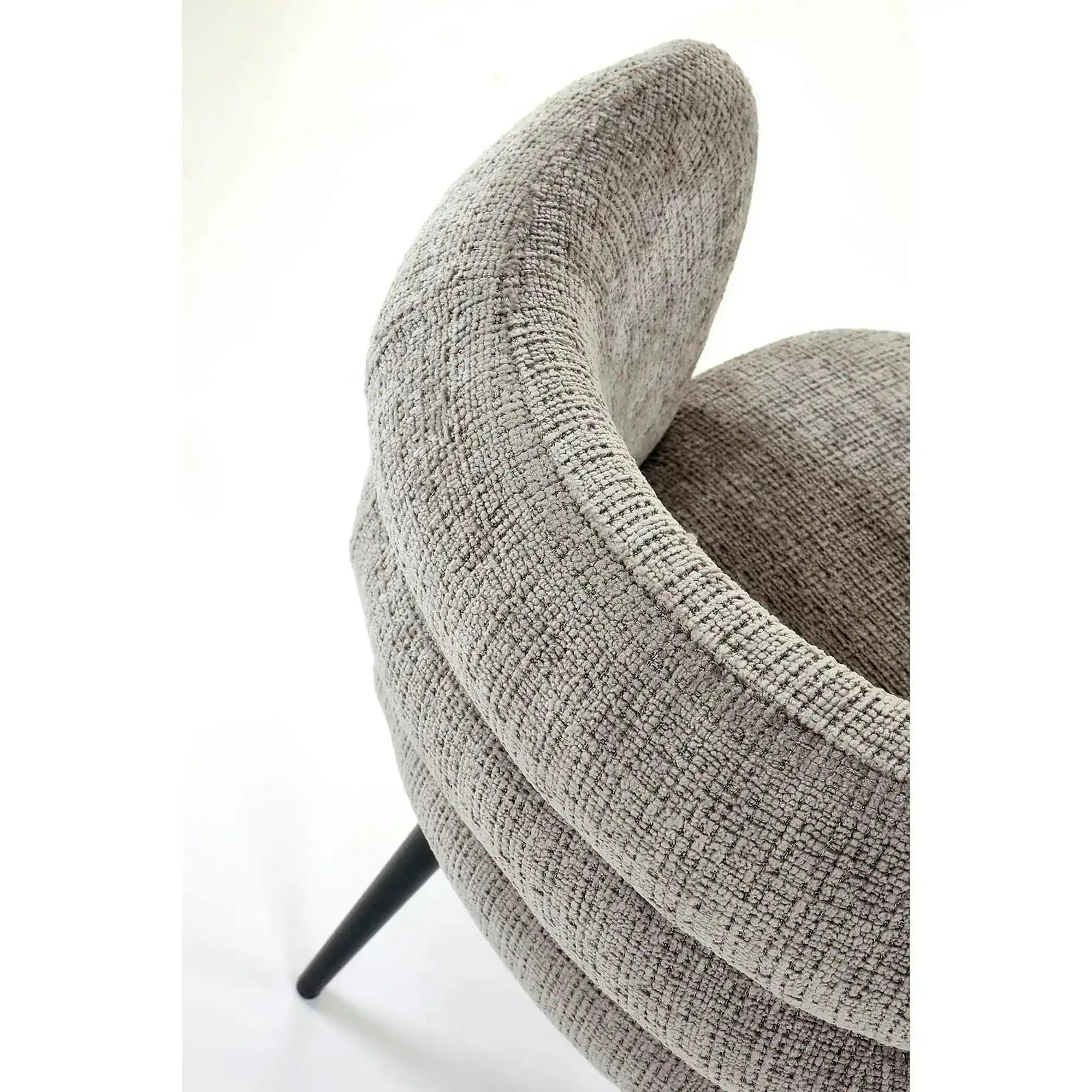 Scaun K575, gri - Cremona 96, stofa catifelata/otel, 62x64x79 cm
