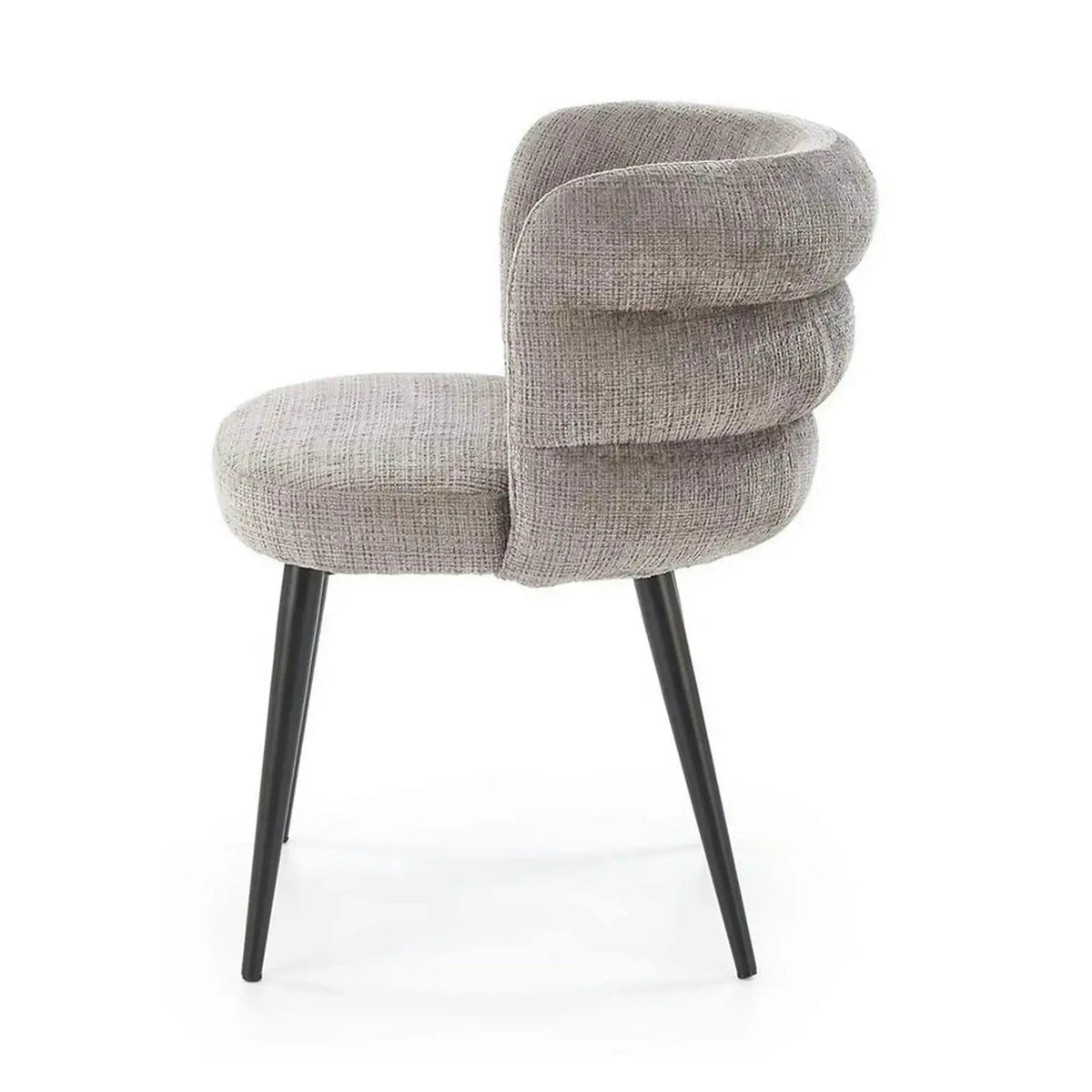 Scaun K575, gri - Cremona 96, stofa catifelata/otel, 62x64x79 cm