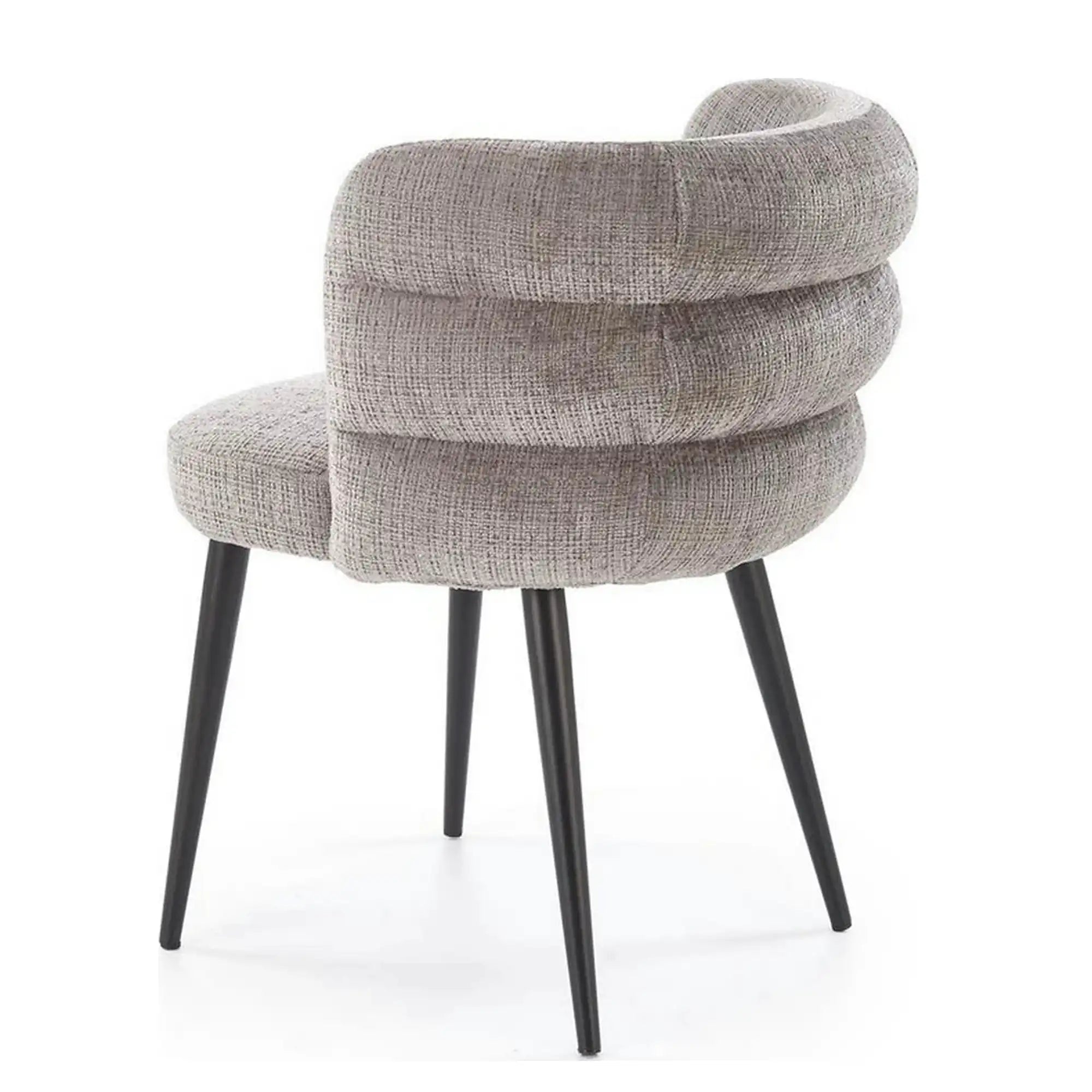 Scaun K575, gri - Cremona 96, stofa catifelata/otel, 62x64x79 cm
