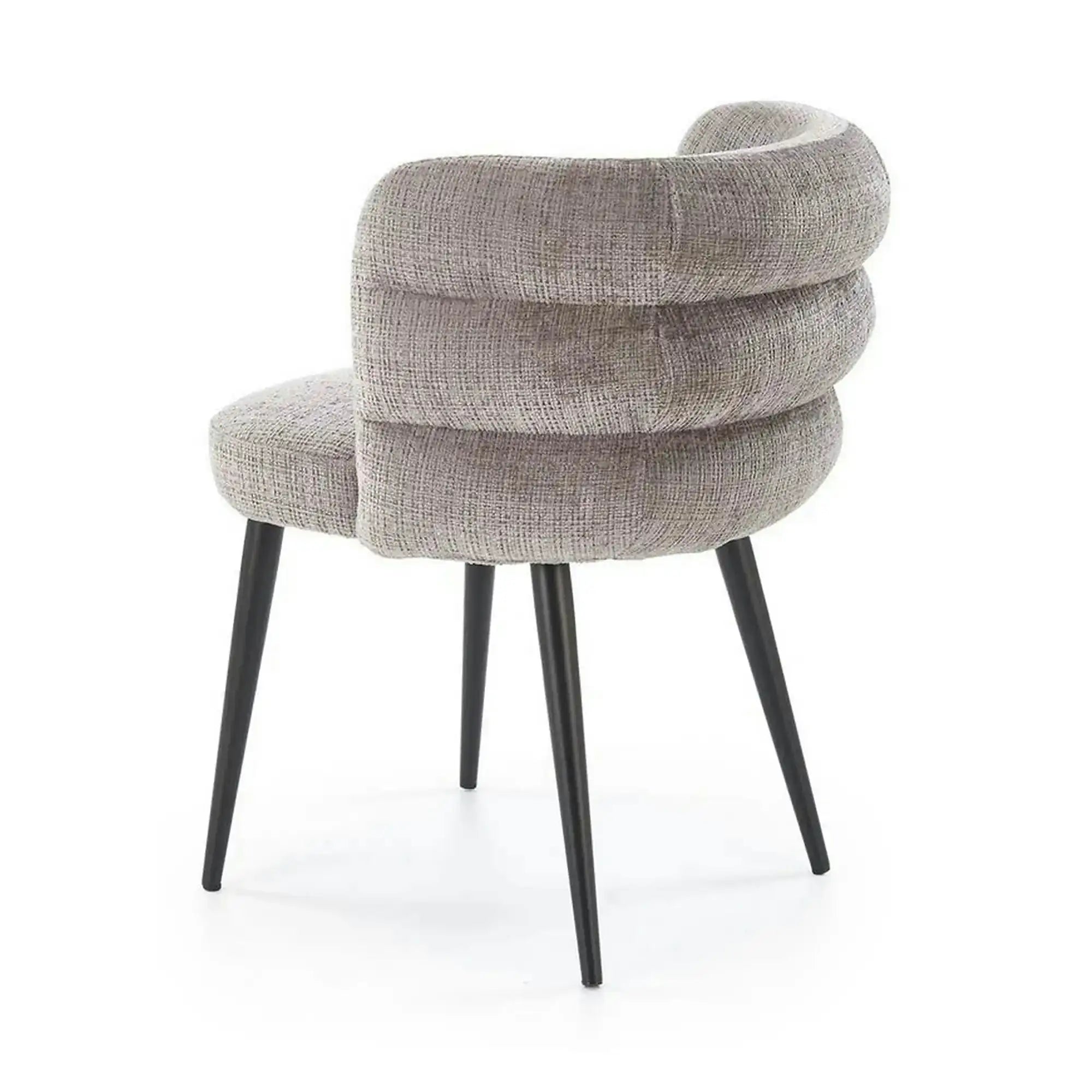 Scaun K575, gri - Cremona 96, stofa catifelata/otel, 62x64x79 cm