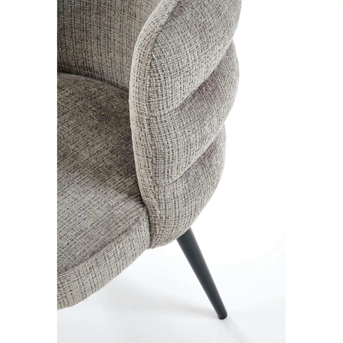 Scaun K575, gri - Cremona 96, stofa catifelata/otel, 62x64x79 cm
