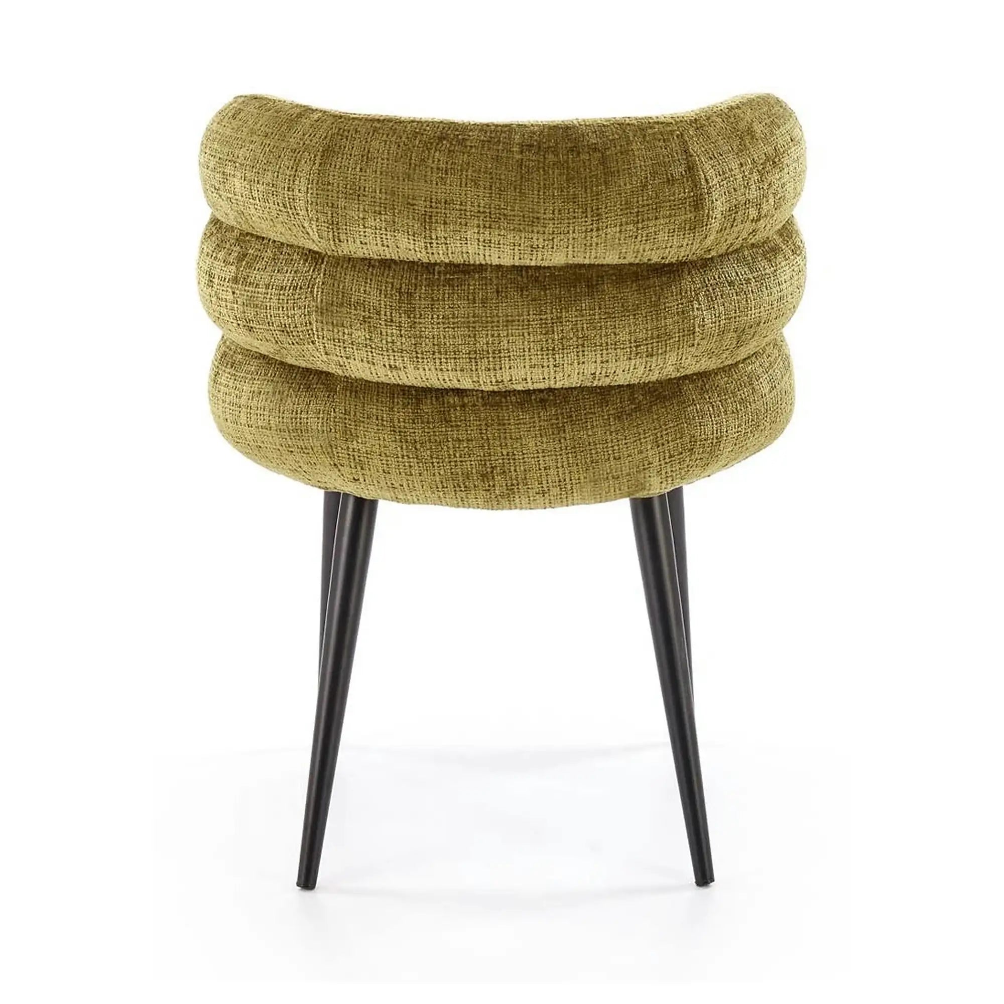 Scaun K575, verde olive - Cremona 38, stofa catifelata/otel, 62x64x79 cm