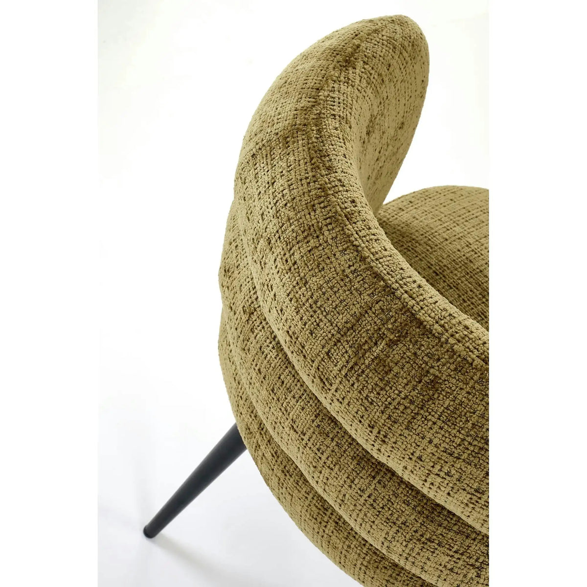 Scaun K575, verde olive - Cremona 38, stofa catifelata/otel, 62x64x79 cm