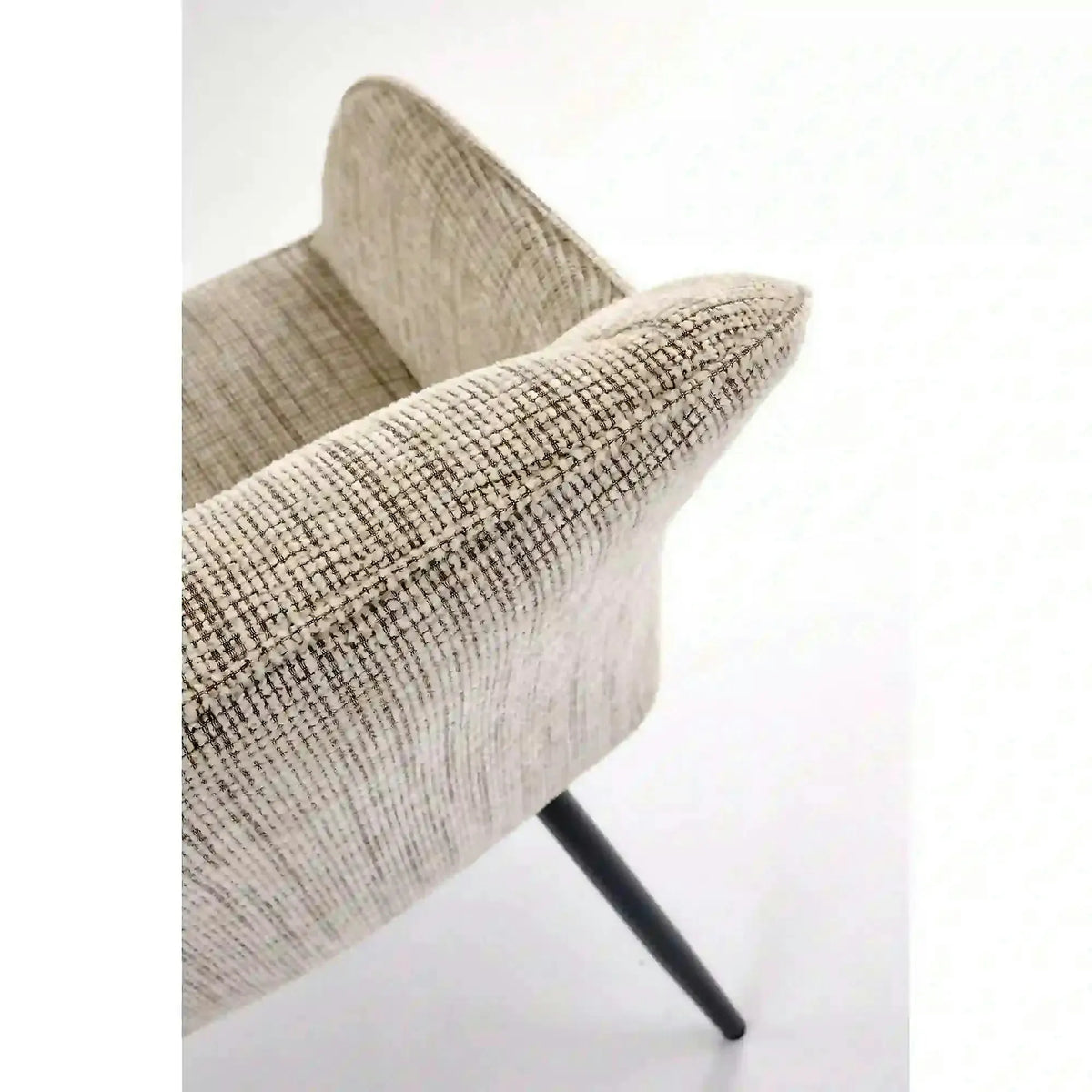 Scaun K576, bej/negru, stofa clasica/otel, 54x60x85 cm