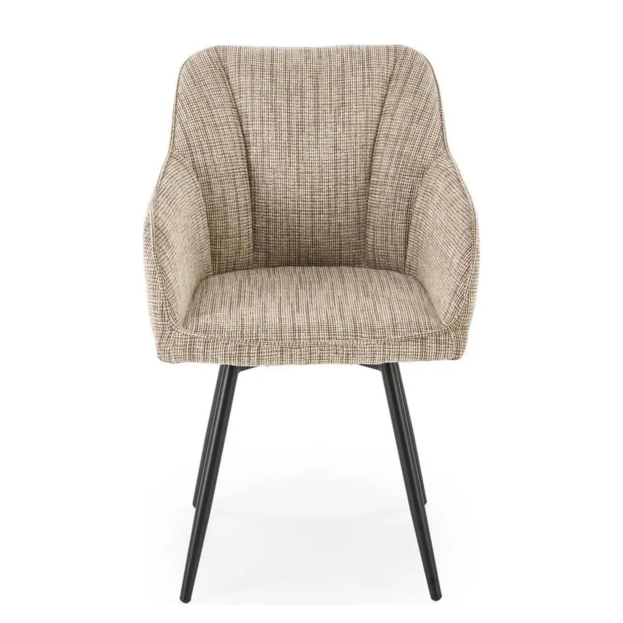 Scaun K576, bej/negru, stofa clasica/otel, 54x60x85 cm