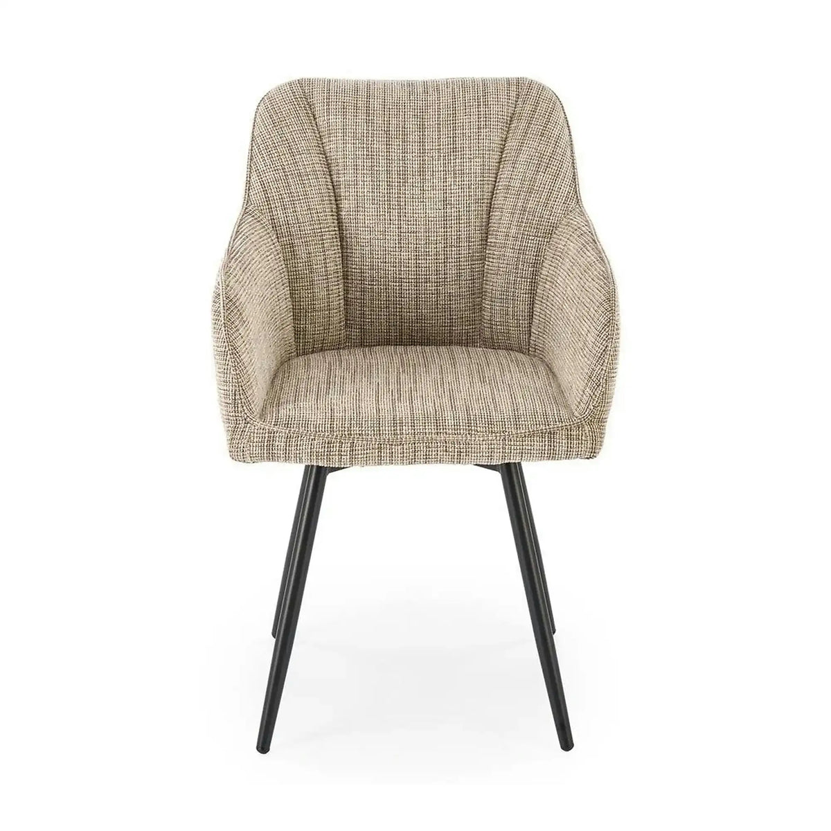 Scaun K576, bej/negru, stofa clasica/otel, 54x60x85 cm