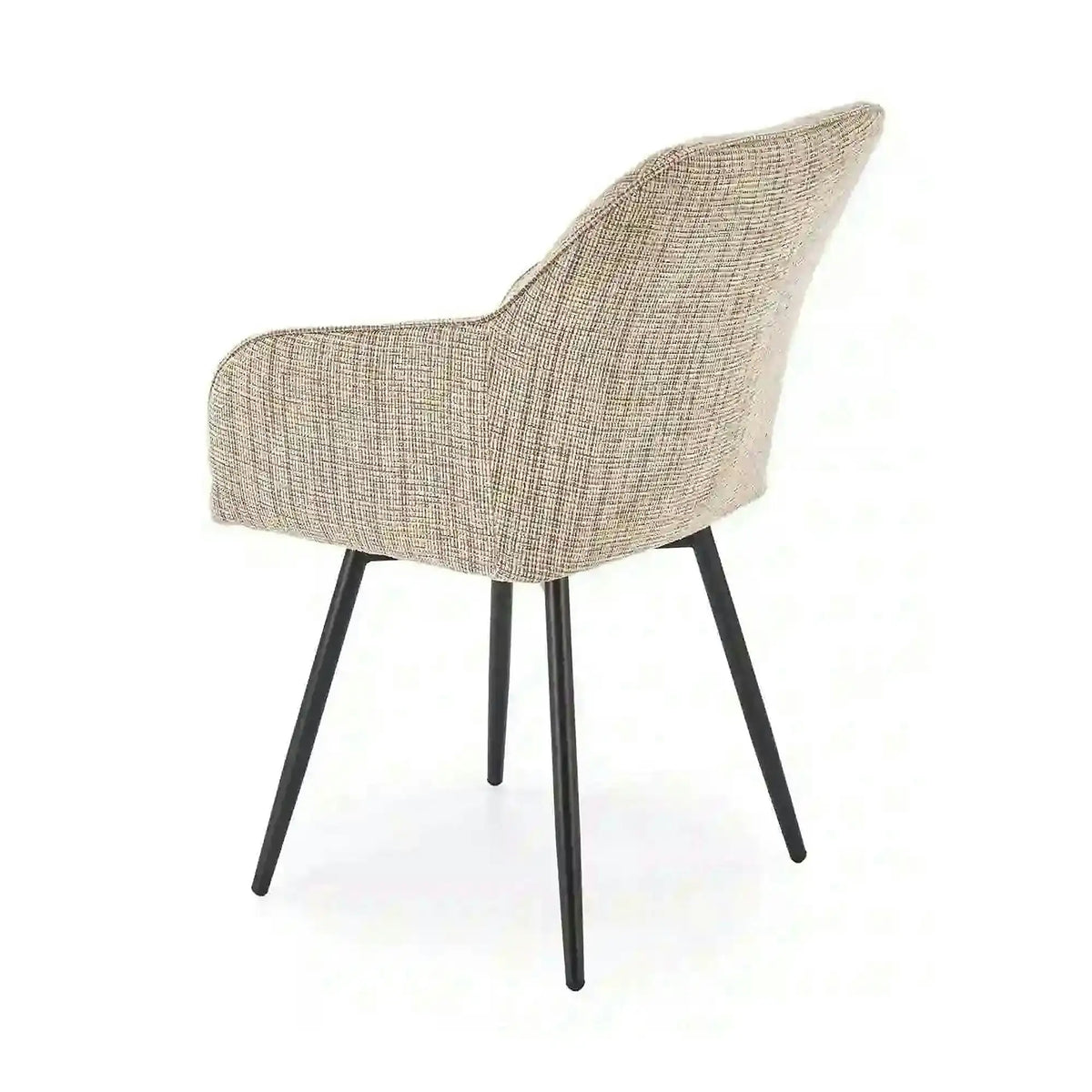 Scaun K576, bej/negru, stofa clasica/otel, 54x60x85 cm