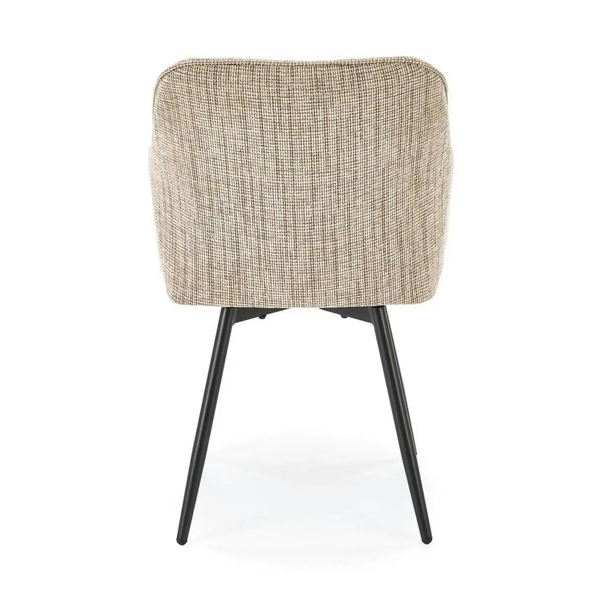 Scaun K576, bej/negru, stofa clasica/otel, 54x60x85 cm