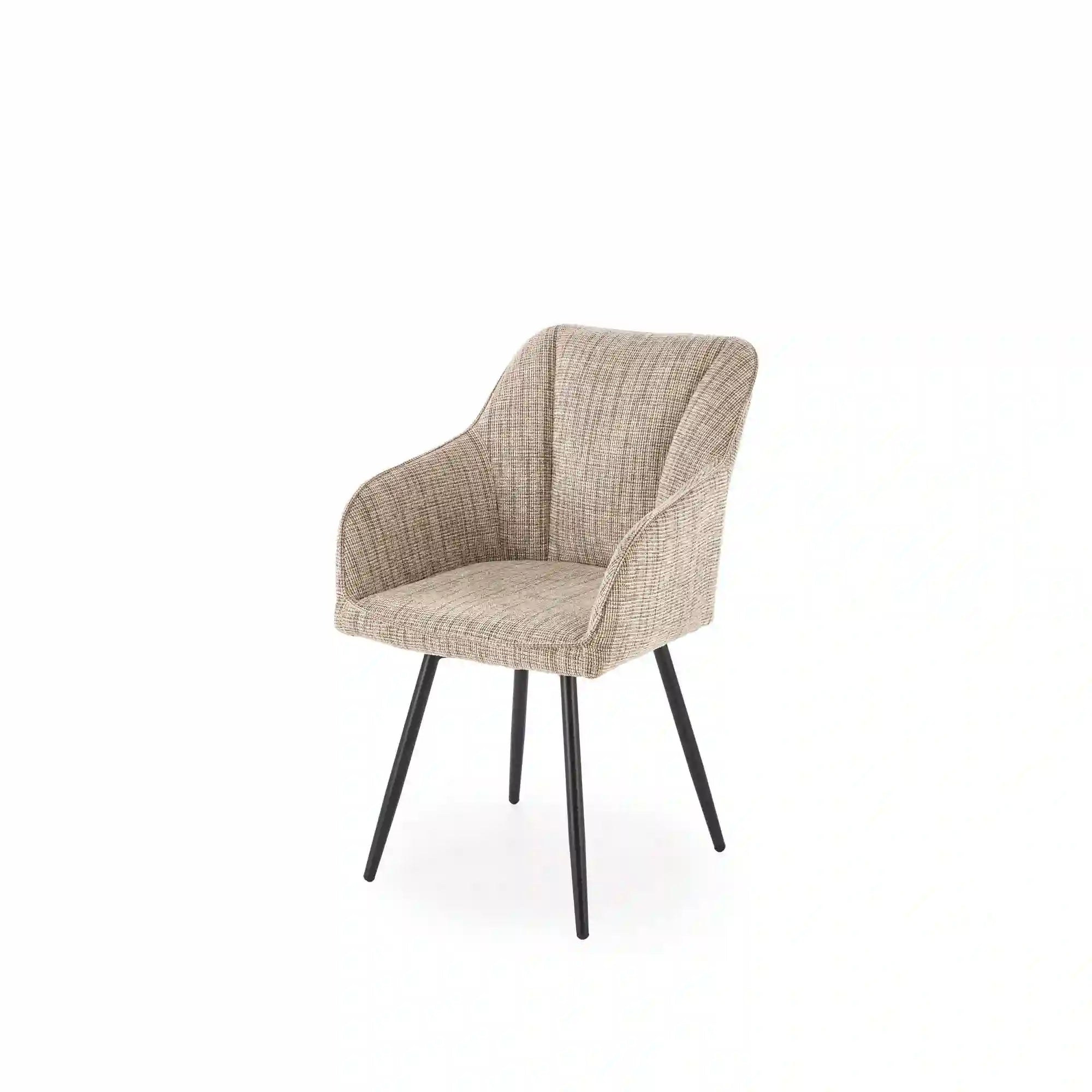 Scaun K576, bej/negru, stofa clasica/otel, 54x60x85 cm