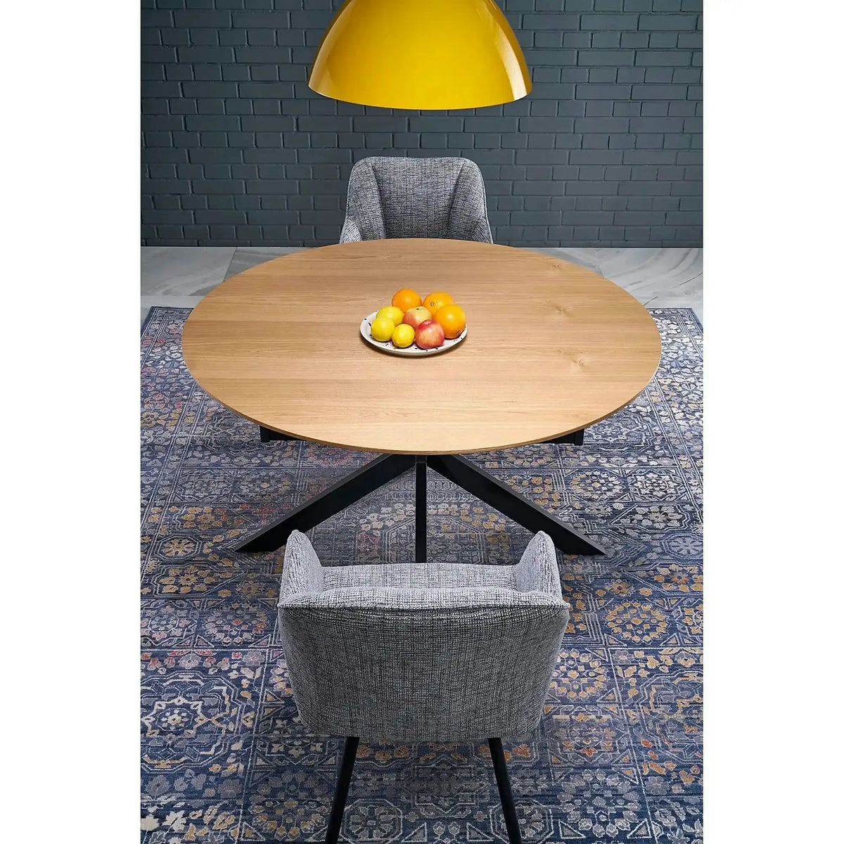 Scaun K576, gri/negru, stofa clasica/otel, 54x60x85 cm