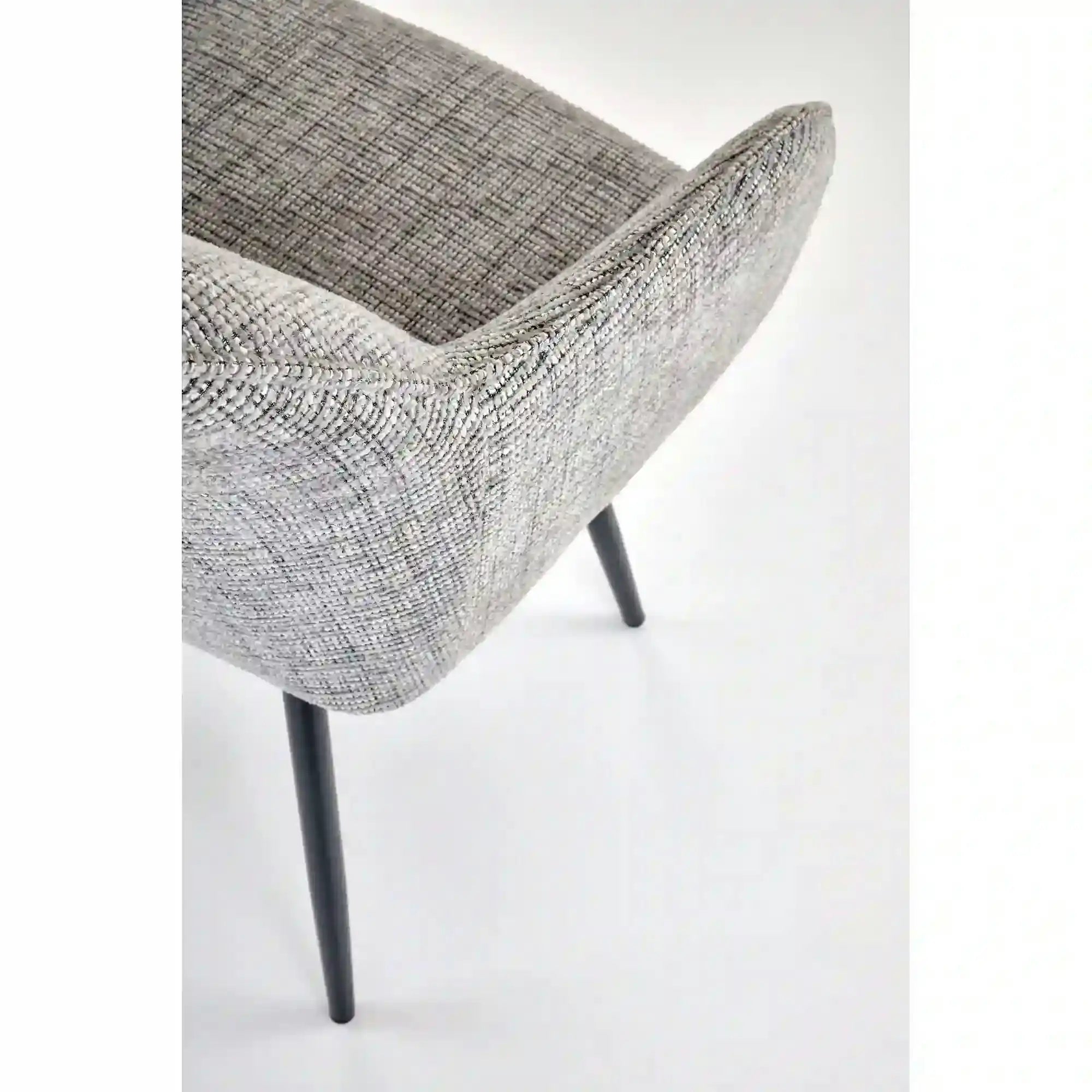 Scaun K576, gri/negru, stofa clasica/otel, 54x60x85 cm