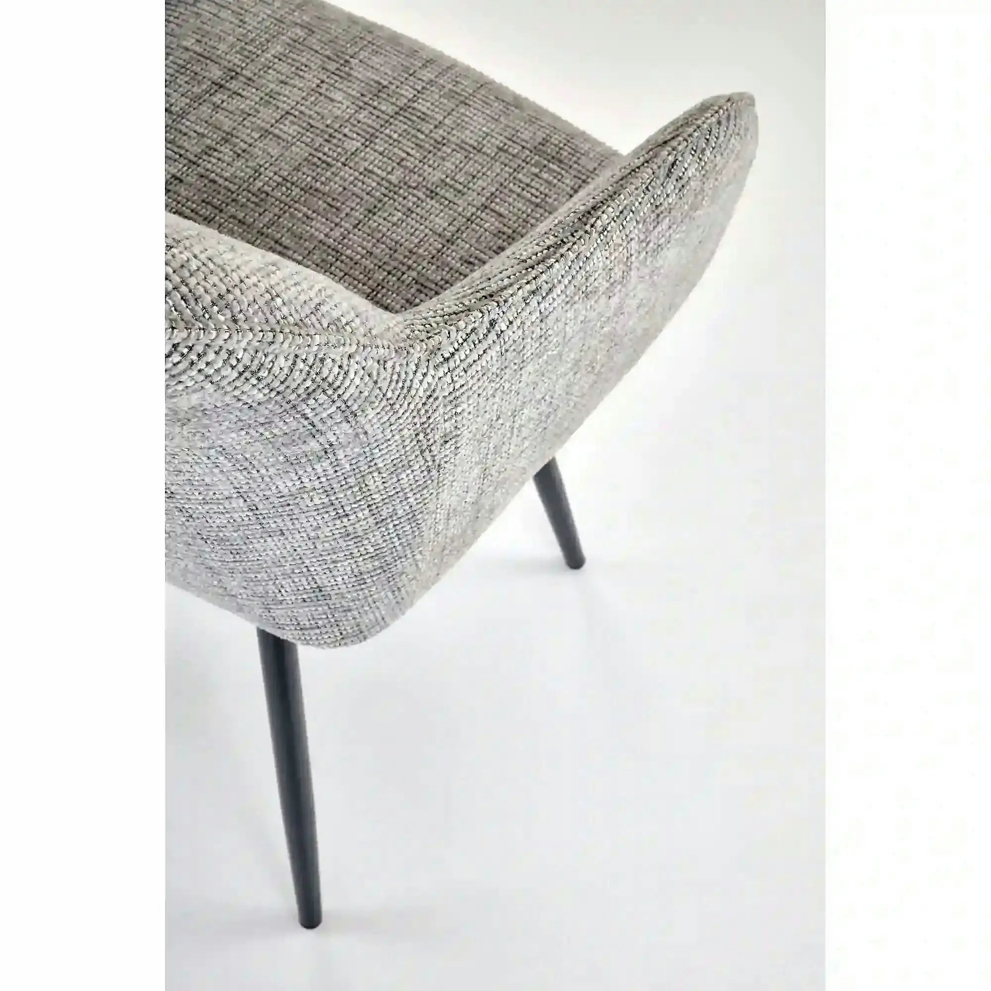 Scaun K576, gri/negru, stofa clasica/otel, 54x60x85 cm
