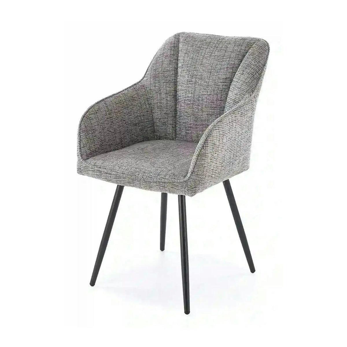 Scaun K576, gri/negru, stofa clasica/otel, 54x60x85 cm