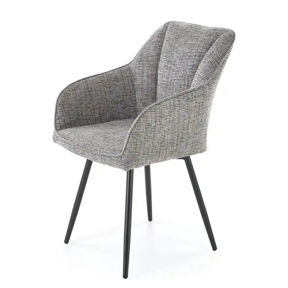 Scaun K576, gri/negru, stofa clasica/otel, 54x60x85 cm