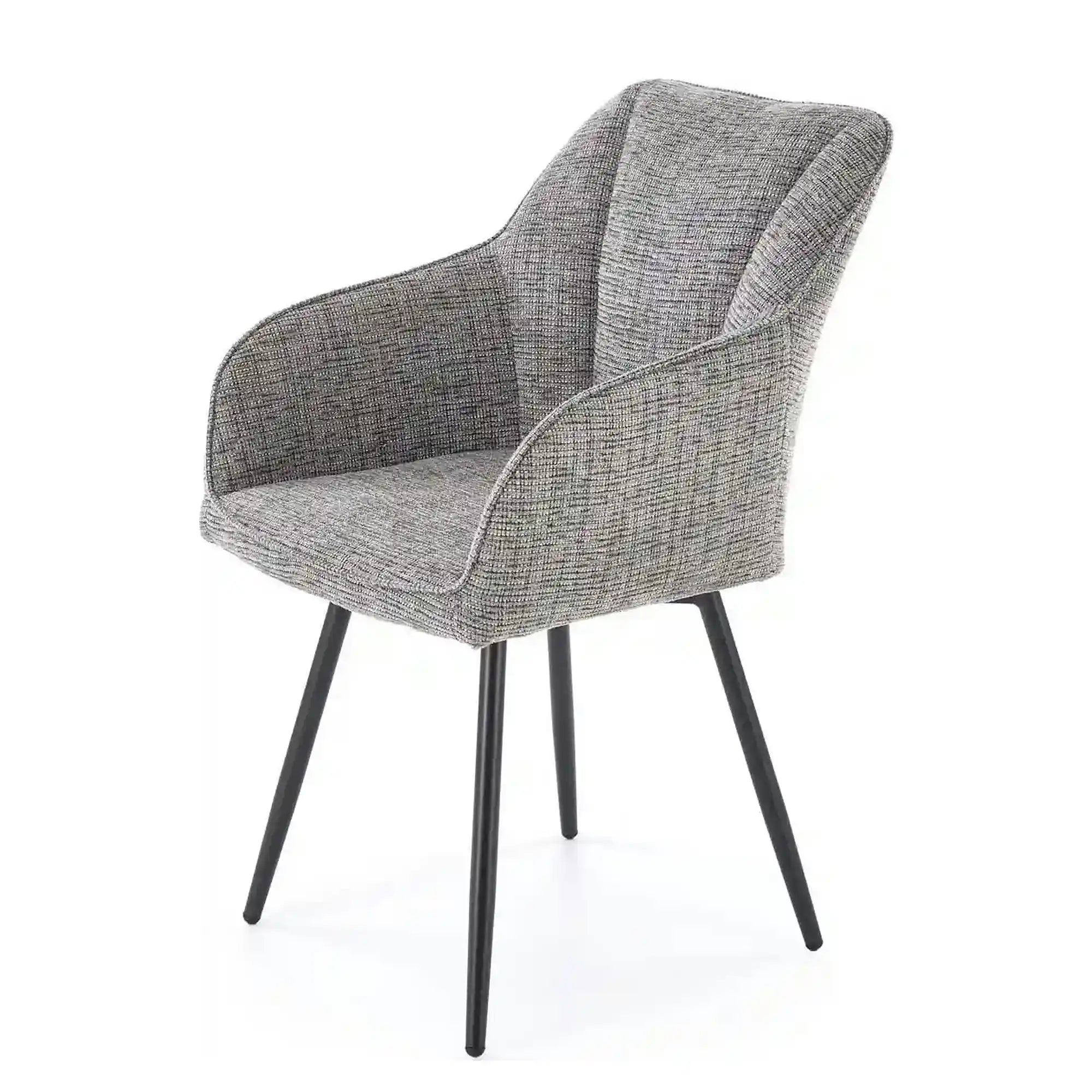Scaun K576, gri/negru, stofa clasica/otel, 54x60x85 cm
