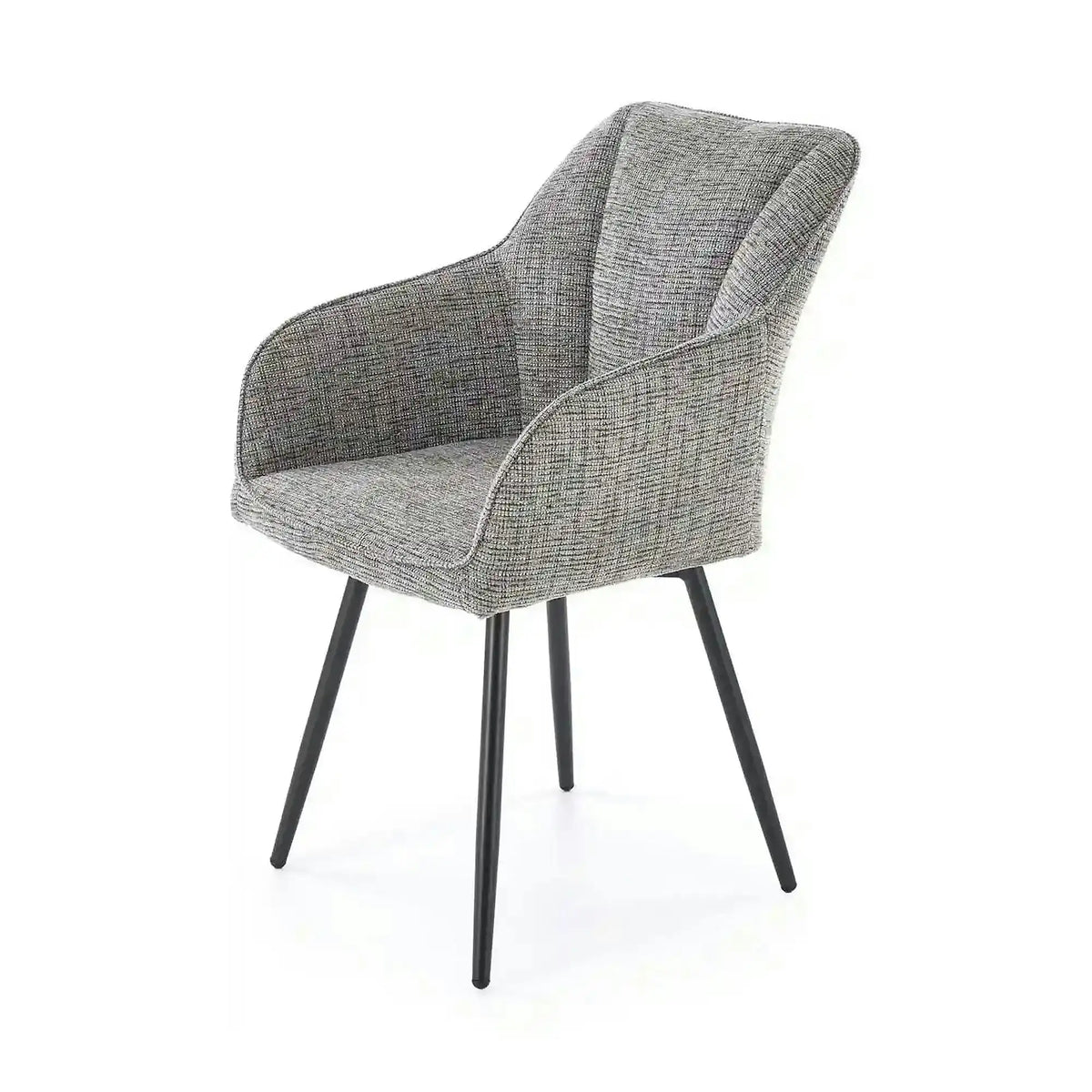 Scaun K576, gri/negru, stofa clasica/otel, 54x60x85 cm
