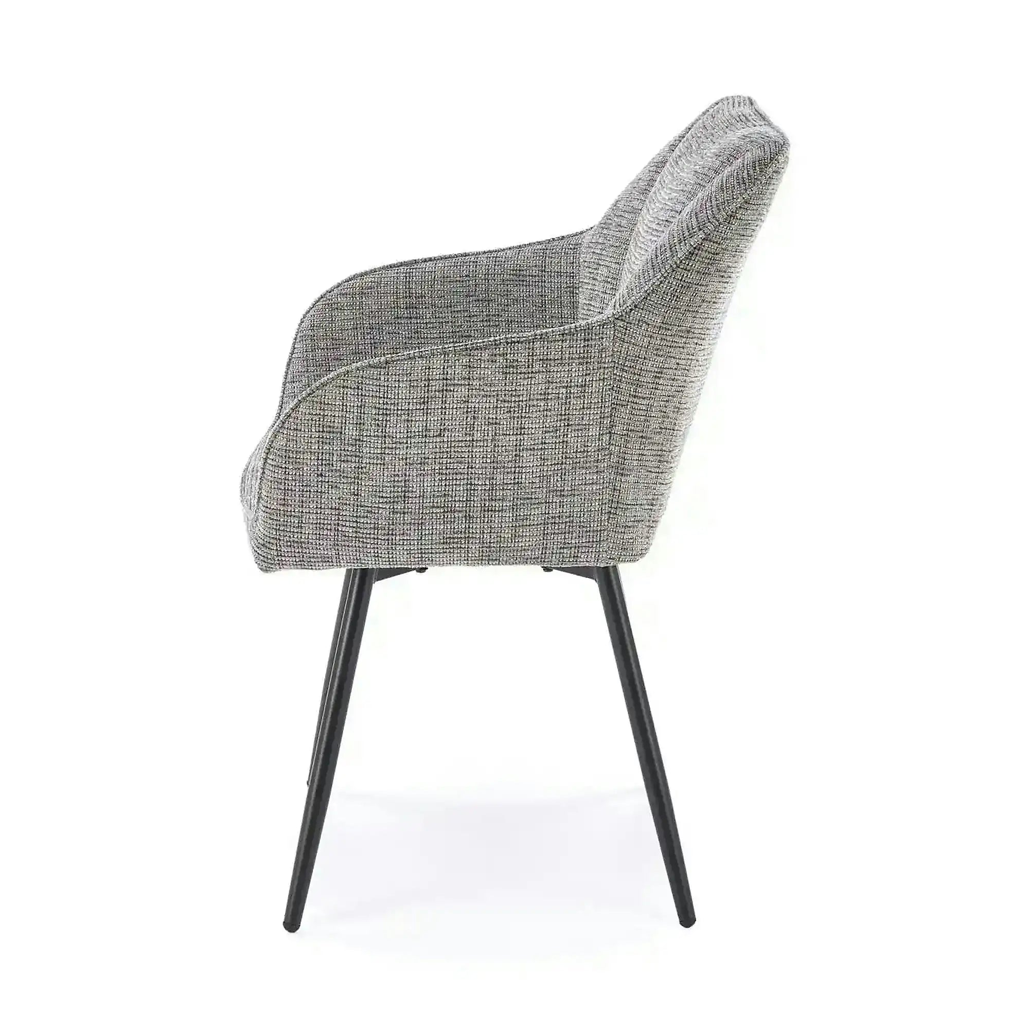 Scaun K576, gri/negru, stofa clasica/otel, 54x60x85 cm