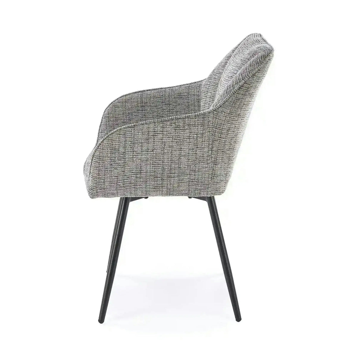 Scaun K576, gri/negru, stofa clasica/otel, 54x60x85 cm